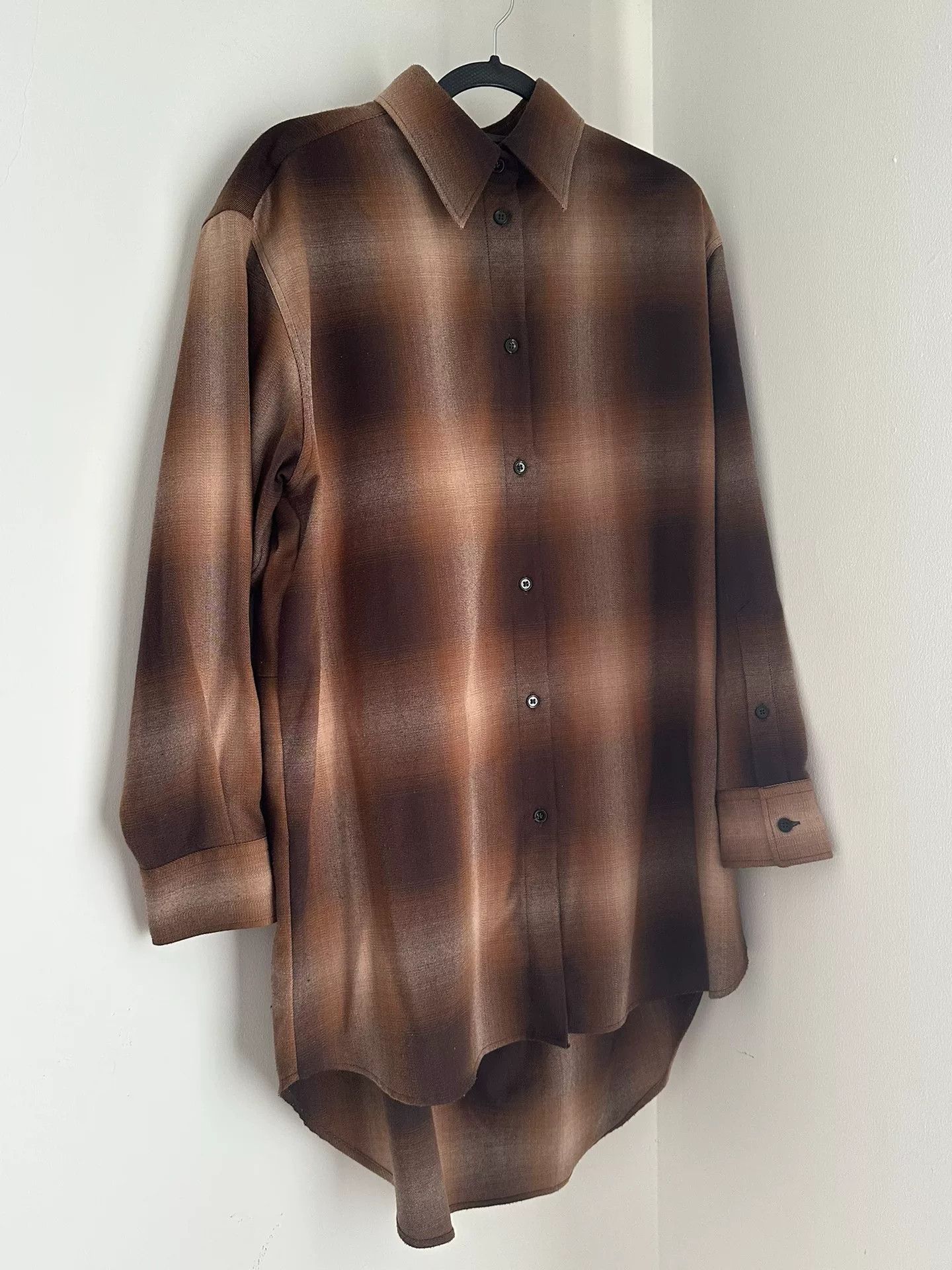 MM6 MM6 Margiela 24AW Gradient Check Shirt Size S / US 4 / IT 40 - 1 Thumbnail
