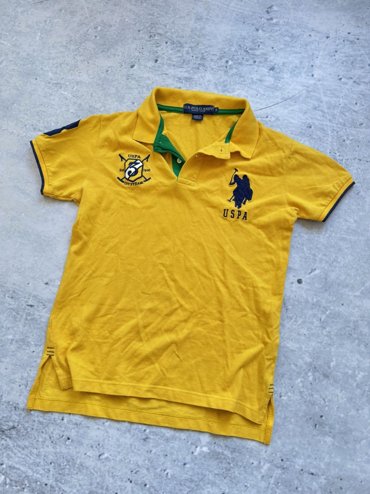 U.S. Polo Assn. Polo USPA 3 rare yellow tee Size US S / EU 44-46 / 1 - 1 Thumbnail