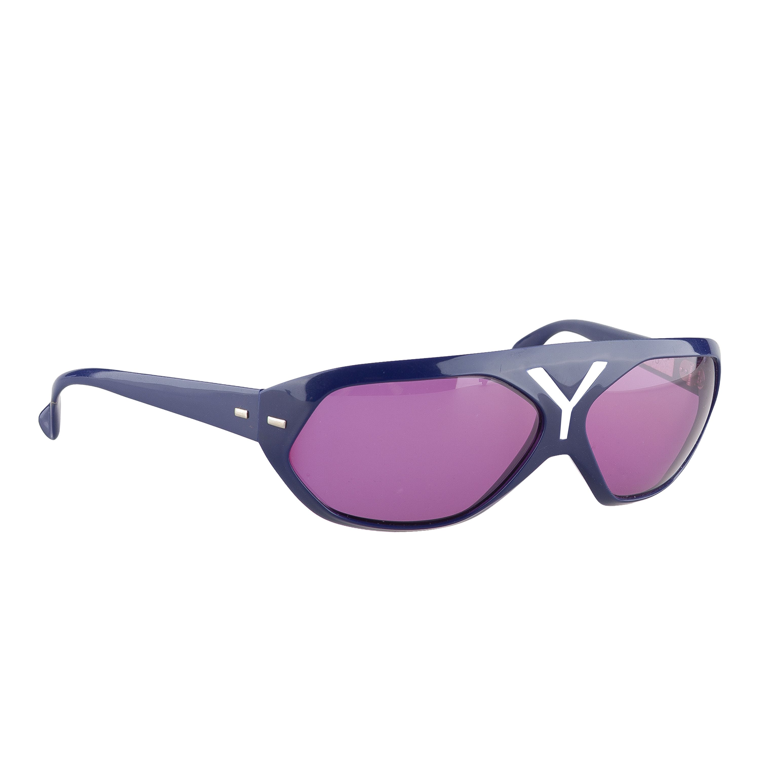Yves Saint Laurent YSL Yves Saint Laurent RARE 80's Navy Sunglasses Size ONE SIZE - 1 Thumbnail