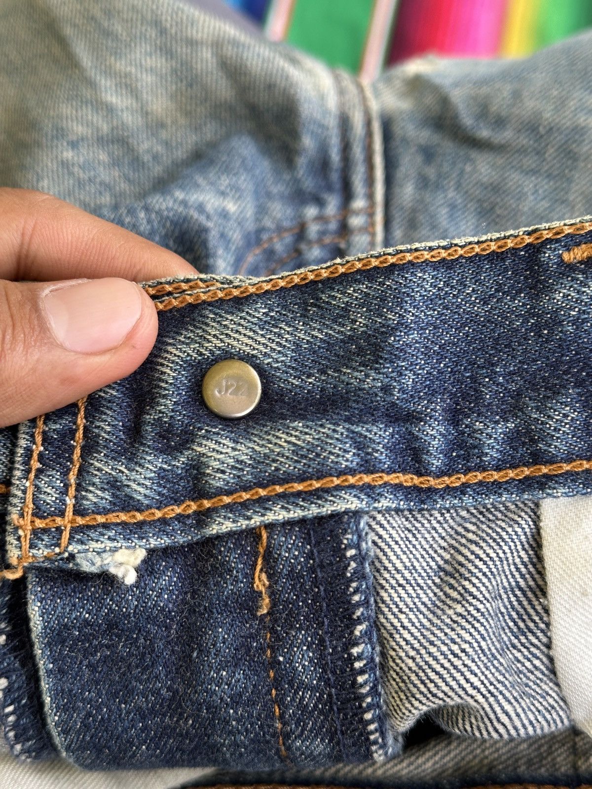 Levi's Vintage Distress Levis Big E 504Z Selvedge 32x41. Size US 32 / EU 48 - 10 Thumbnail