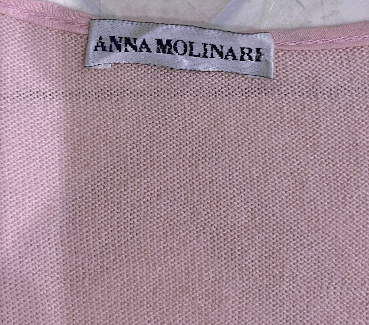Anna Molinari Vintage Y2K Anna Molinari knit lace tank top 🎀💗 Size ONE SIZE - 5 Thumbnail