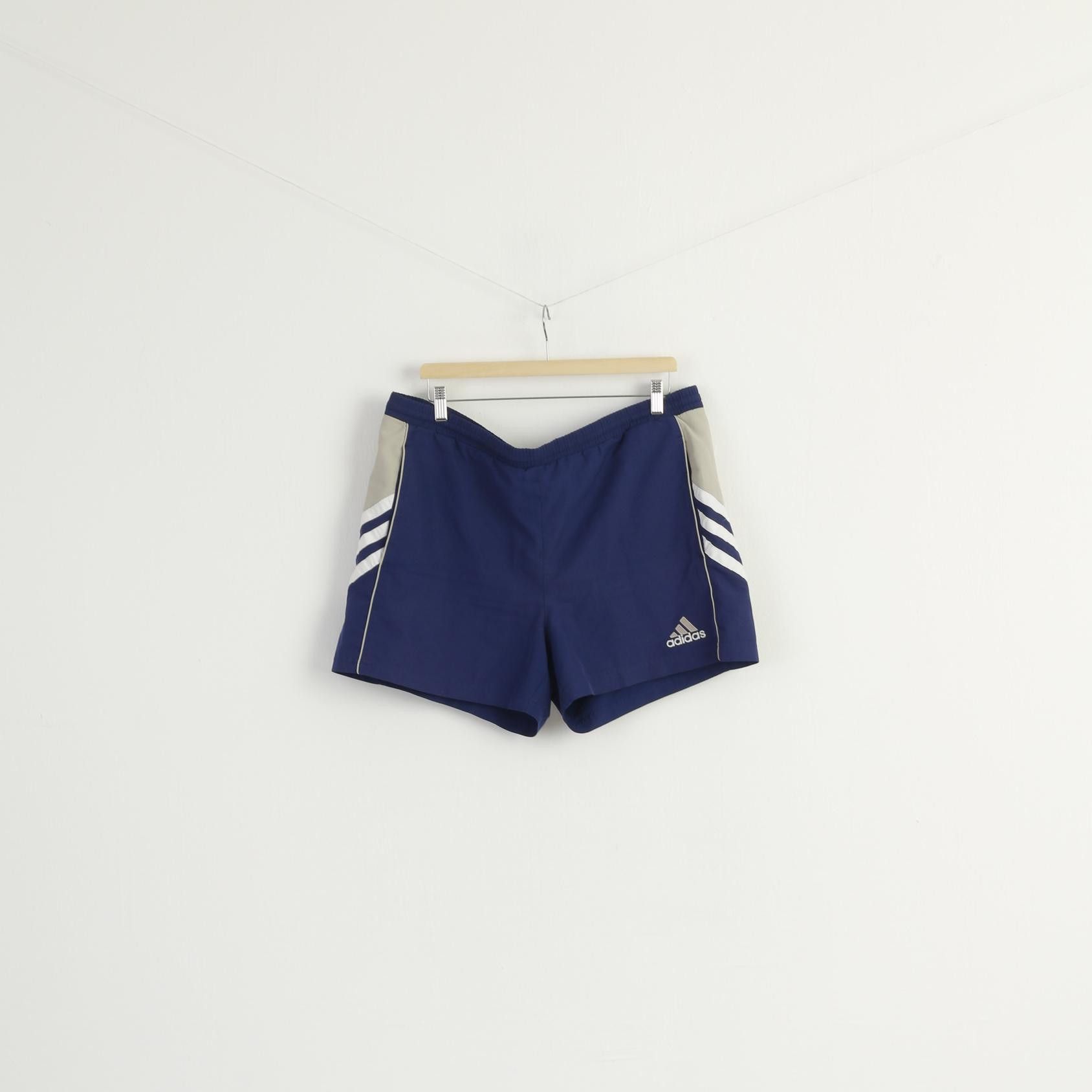 Adidas Adidas Men L Shorts Navy Vintage 00 Retro 8861 Size US 38 / EU 54 - 1 Thumbnail