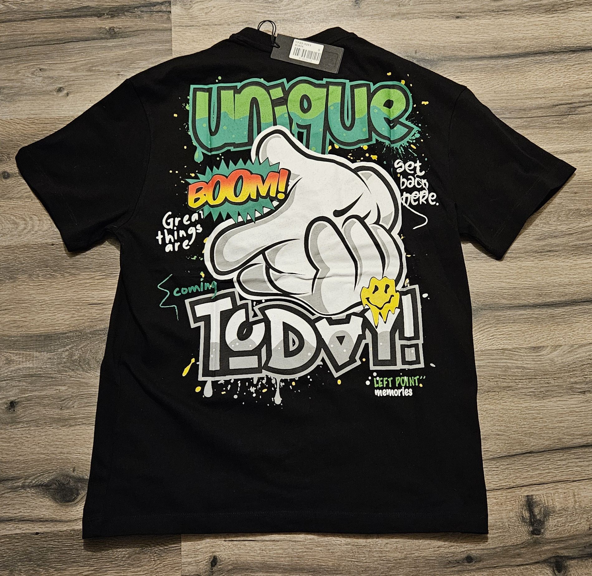 Other Left Point Mens Boom Graphic Black T Shirt Size Small Size US S / EU 44-46 / 1 - 3 Thumbnail