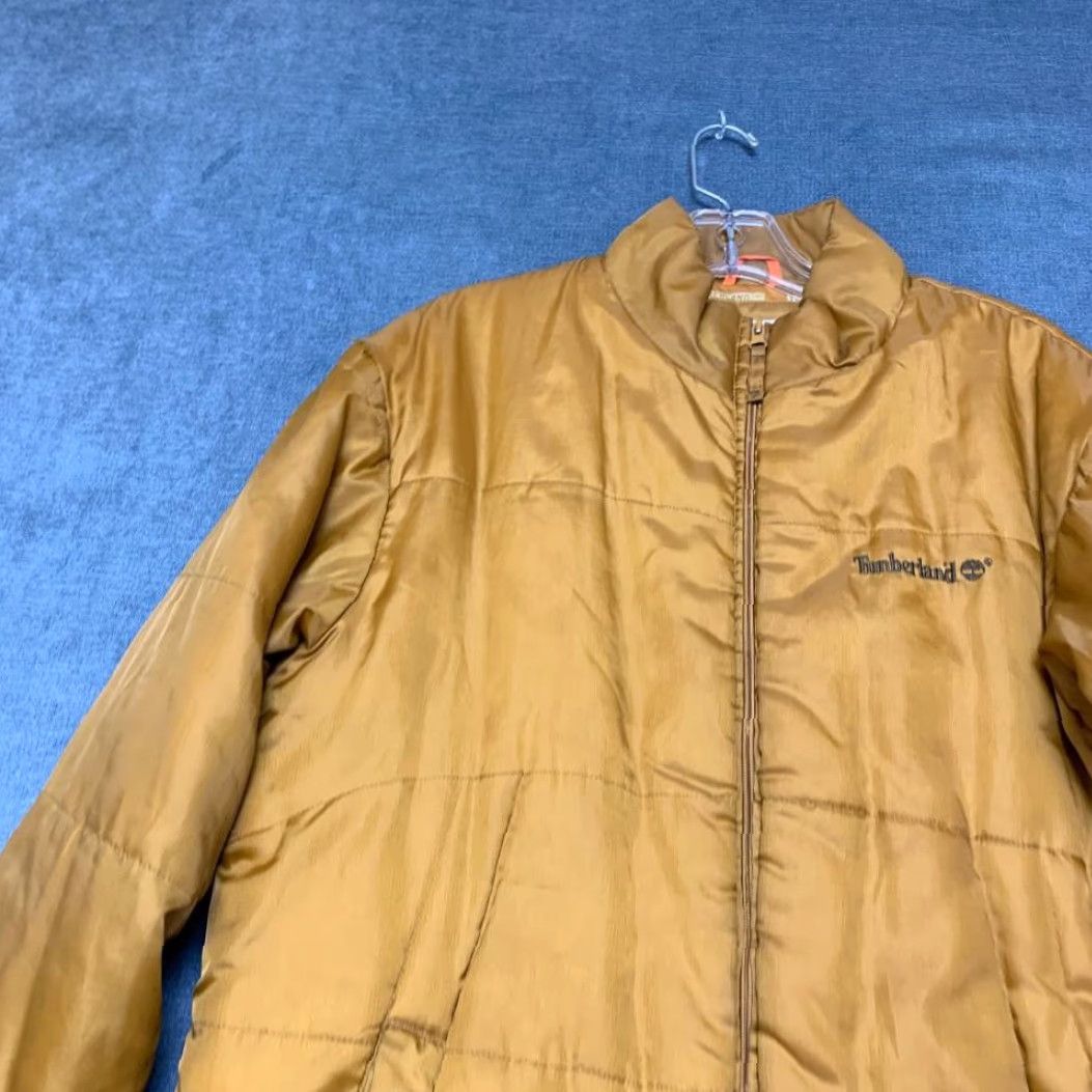 Timberland Timberland Puffer Jacket Mens XL Yellow Nylon Quilted Insulated Outdoor Jacket Size US XL / EU 56 / 4 - 4 Thumbnail