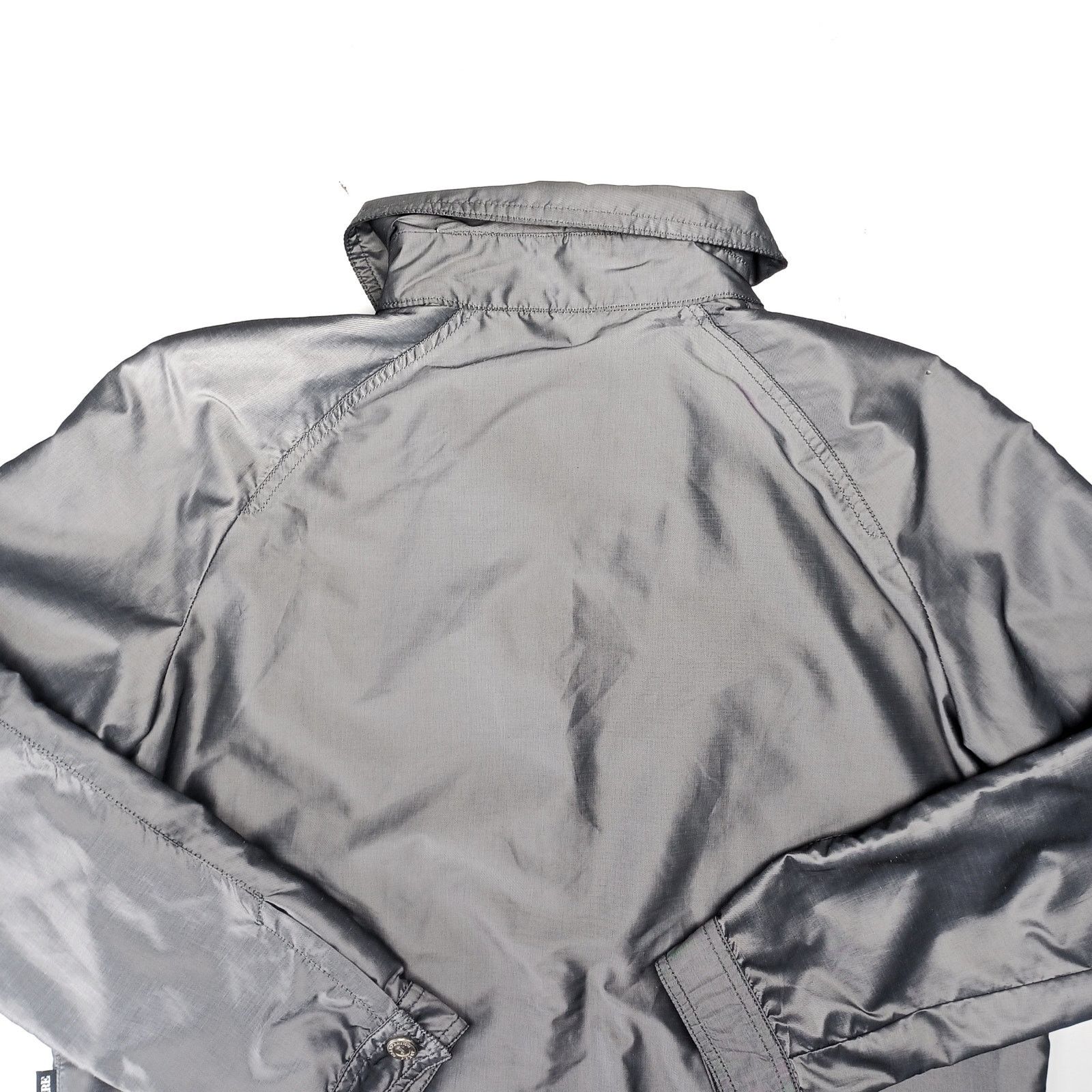 Gianfranco Ferre Y2K Ferre Jeans Metallic Silver Jacket Sz S Chrome Techwear Size S / US 4 / IT 40 - 6 Thumbnail