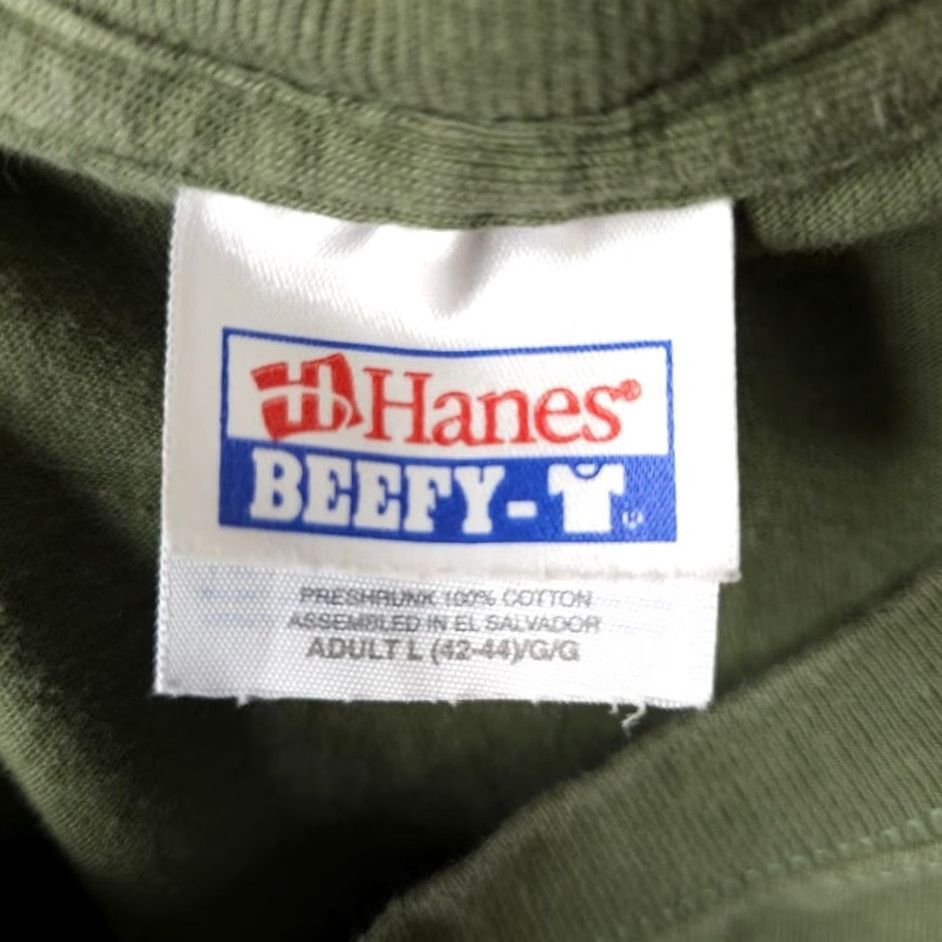 Hanes VINTAGE Hanes T-Shirt Mens Large Green Ride Durango Rocky Mountains Motorcycle 2000s Y2K Travel Souvenir Shirt Size US L / EU 52-54 / 3 - 7 Thumbnail