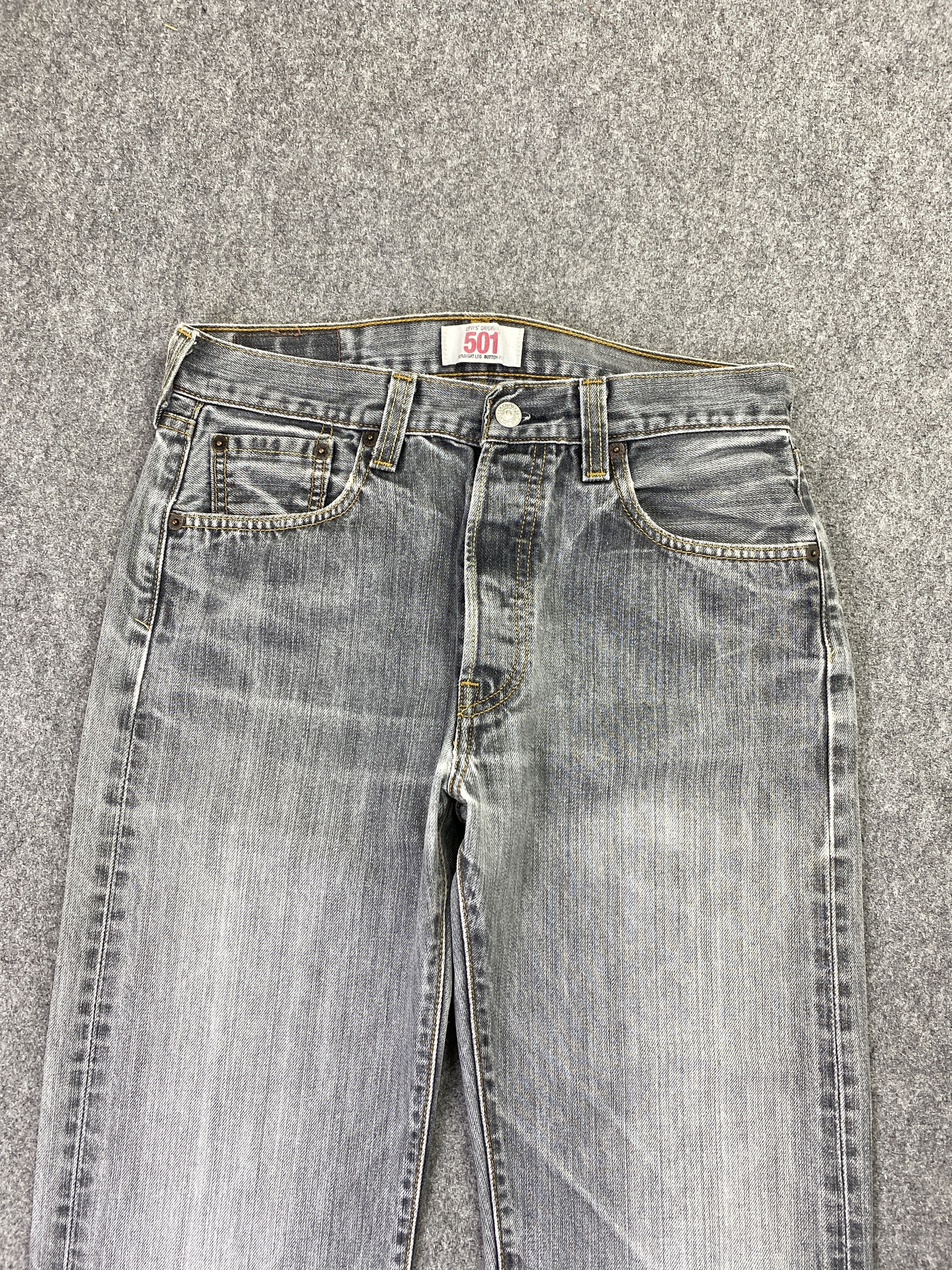 Levi's Vintage Levis 501 Faded Black Jeans DP2859 Size US 30 / EU 46 - 2 Thumbnail