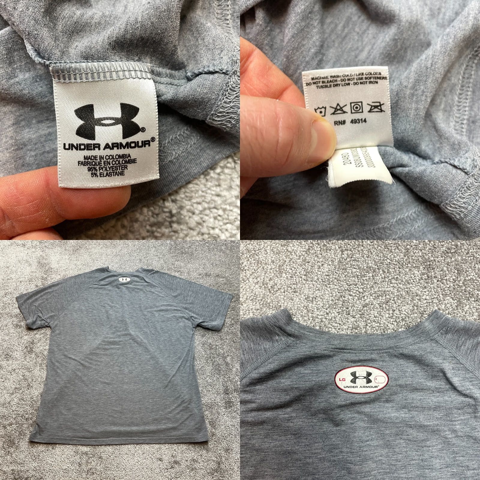Under Armour Under Armour Shirt Mens L Gray Baseball Hall of Fame Logo Stretch Casual Tee Size US L / EU 52-54 / 3 - 8 Thumbnail