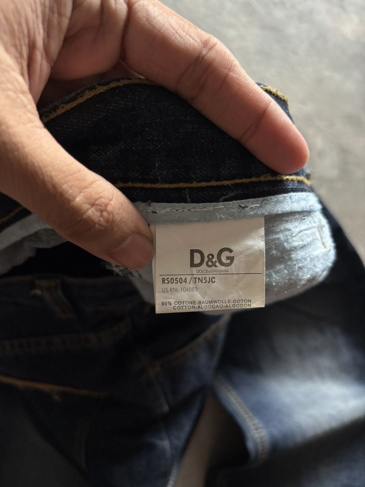 Dolce & Gabbana DOLCE GABBANA distressed archived jeans washed whiskered Size US 35 - 6 Thumbnail