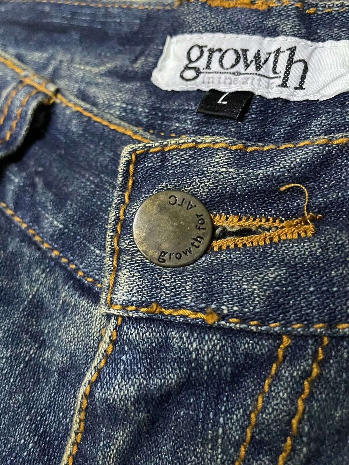 Hysteric Glamour × In The Attic × Japanese Brand In The Attic Japan Muddy Wash Honeycomb Embellished Jeans Size US 30 / EU 46 - 11 Thumbnail