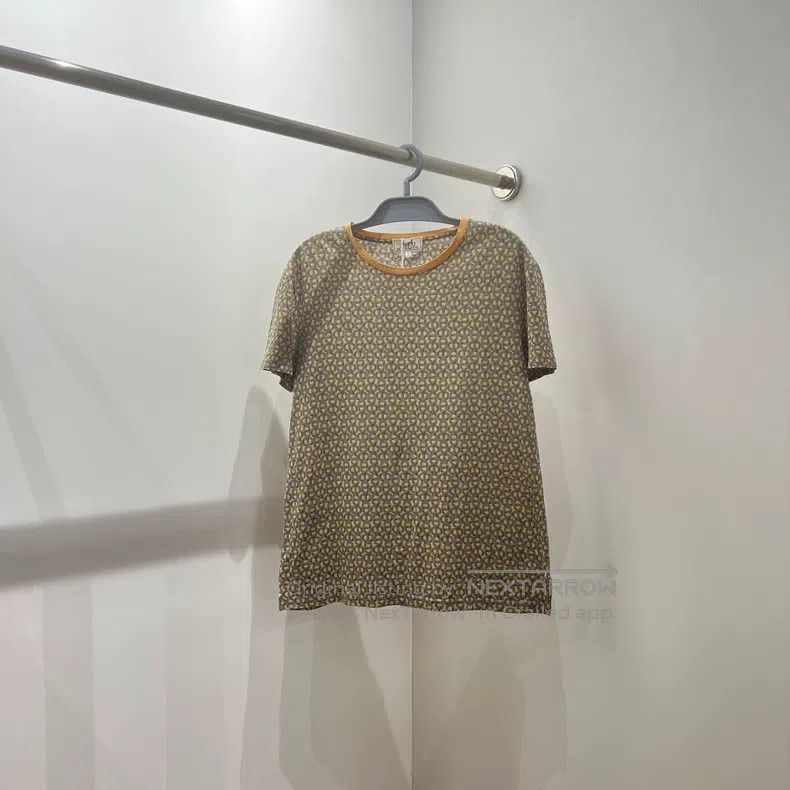 Hermes Hermes Classic Pig Nose Logo All-over Printed Short Sleeve Size S / US 4 / IT 40 - 1 Thumbnail