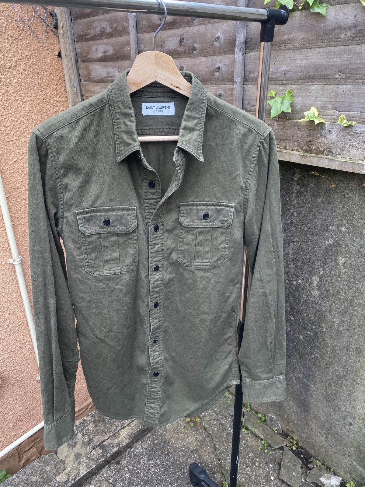 Saint Laurent FW16 military over shirt