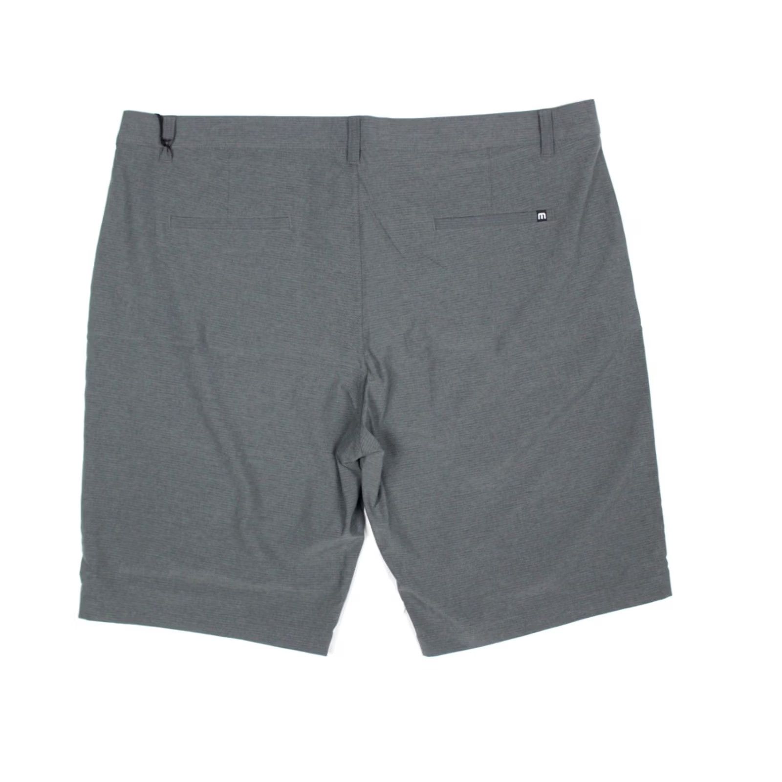 TravisMathew Travis Mathew Mens Sand Harbor Golf Shorts Heather Dk Gray Micro Stripe 1MW397 Size US 42 / EU 58 - 2 Thumbnail