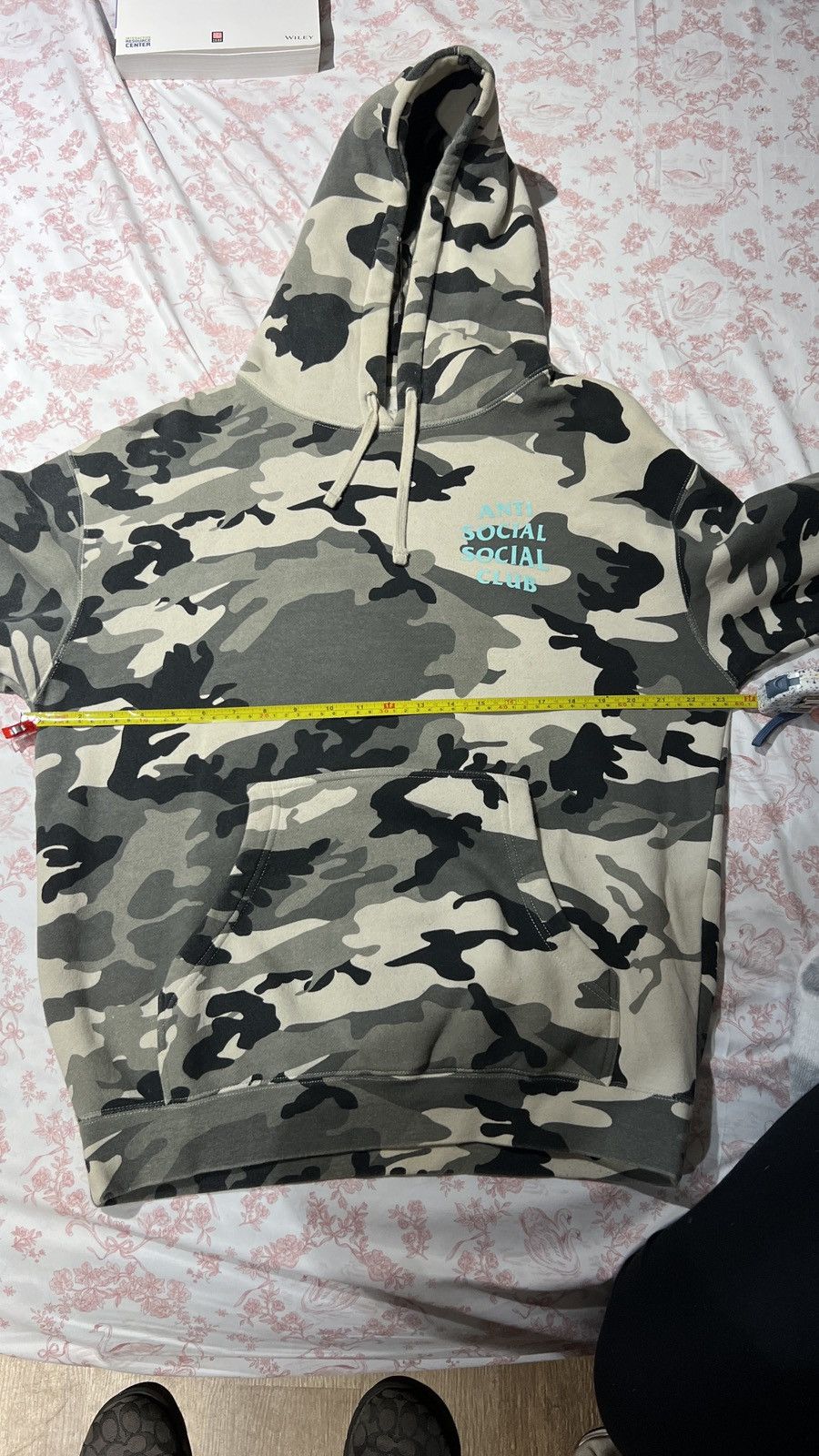Anti Social Social Club ASSC SNOW CAMO HOODIE *BLUE FONT* Size US M / EU 48-50 / 2 - 4 Thumbnail