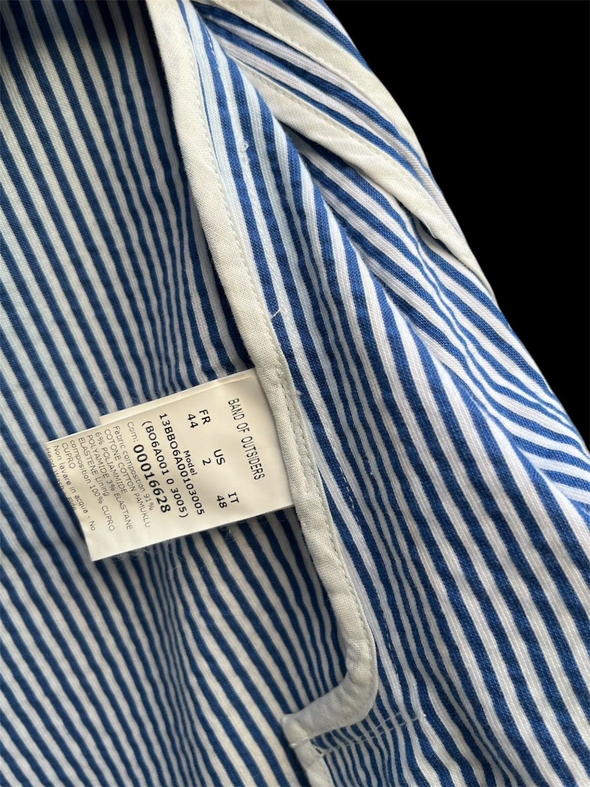 Band Of Outsiders Band of Outsiders Stripes Blazer Jacket Made in Italy Size US M / EU 48-50 / 2 - 9 Thumbnail