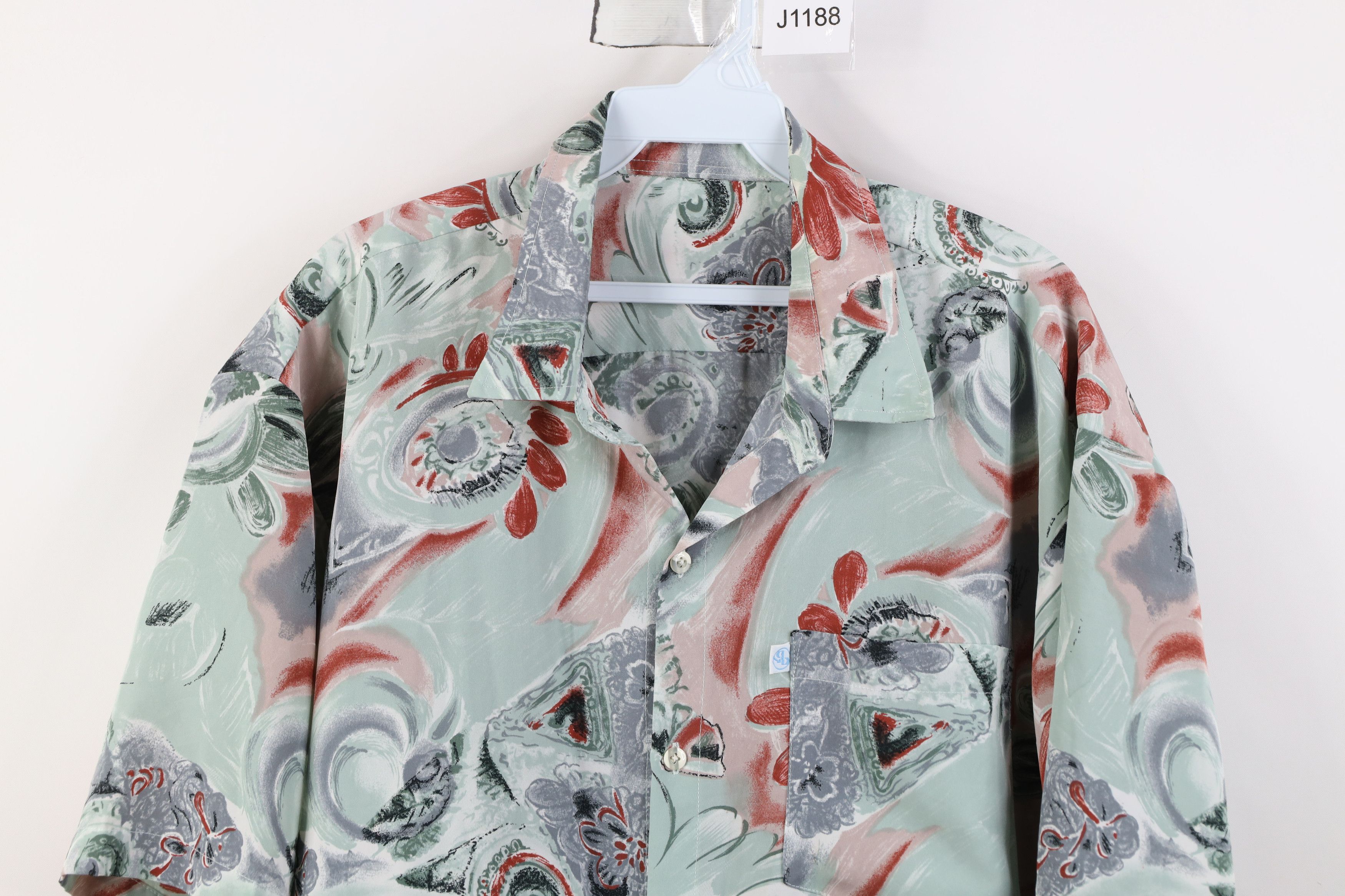 Vintage Vintage 90s Streetwear Flower Short Sleeve Button Shirt Size US L / EU 52-54 / 3 - 2 Thumbnail