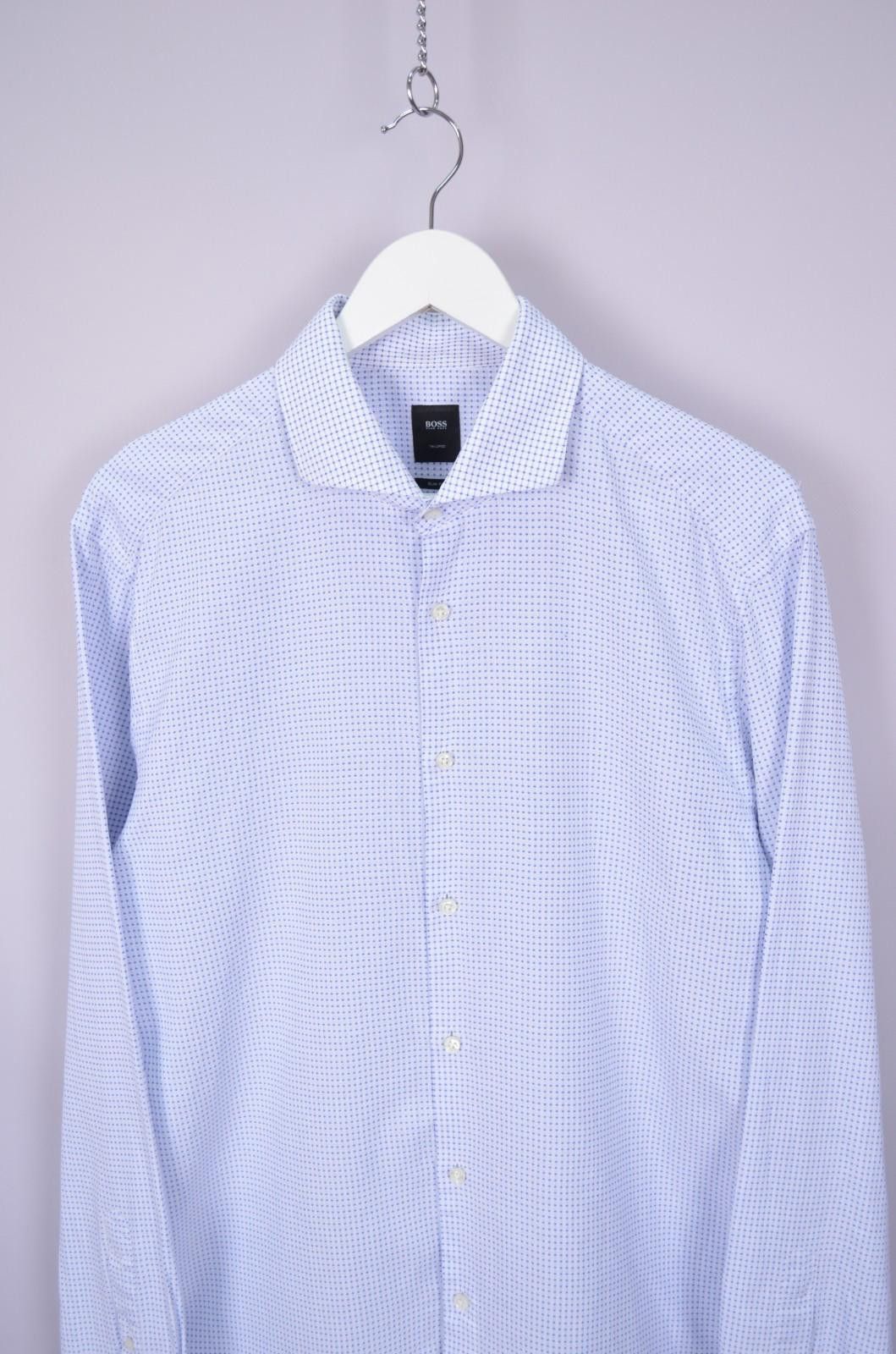 Hugo Boss Hugo Boss Mens T-Christo Blue L/S Dress Shirt Size 43 17 XL Size US XL / EU 56 / 4 - 2 Thumbnail