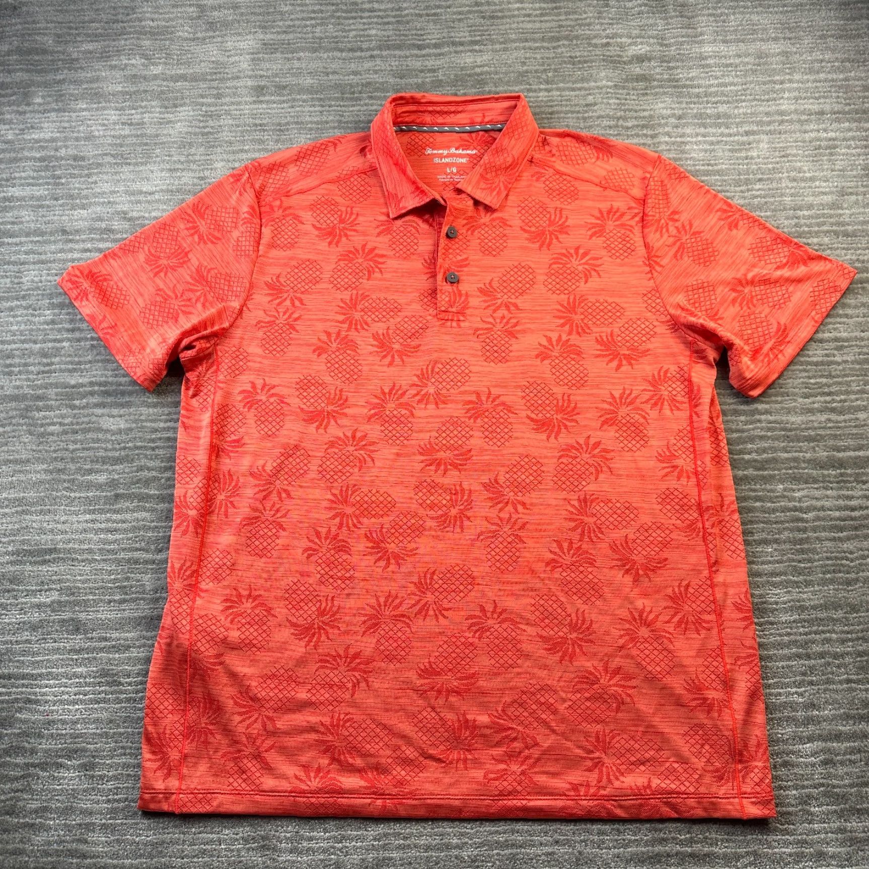 Tommy Bahama Tommy Bahama Polo Shirt Mens Large Orange Performance Islandzone Polo Casual Golf Shirt Mens L Orange Island Zone Size US L / EU 52-54 / 3 - 2 Thumbnail