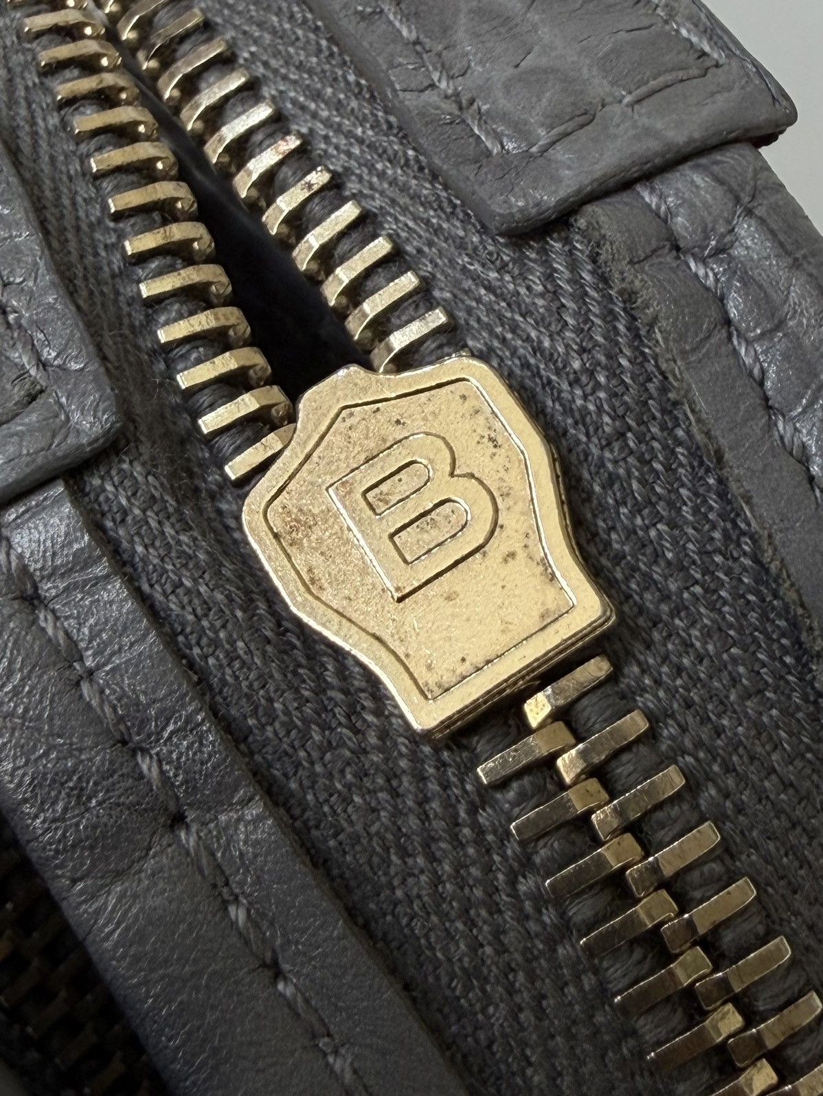 Balenciaga 2000’s Balenciaga Gray Crocodile Giant 12 Gold Hardware City Size ONE SIZE - 10 Thumbnail