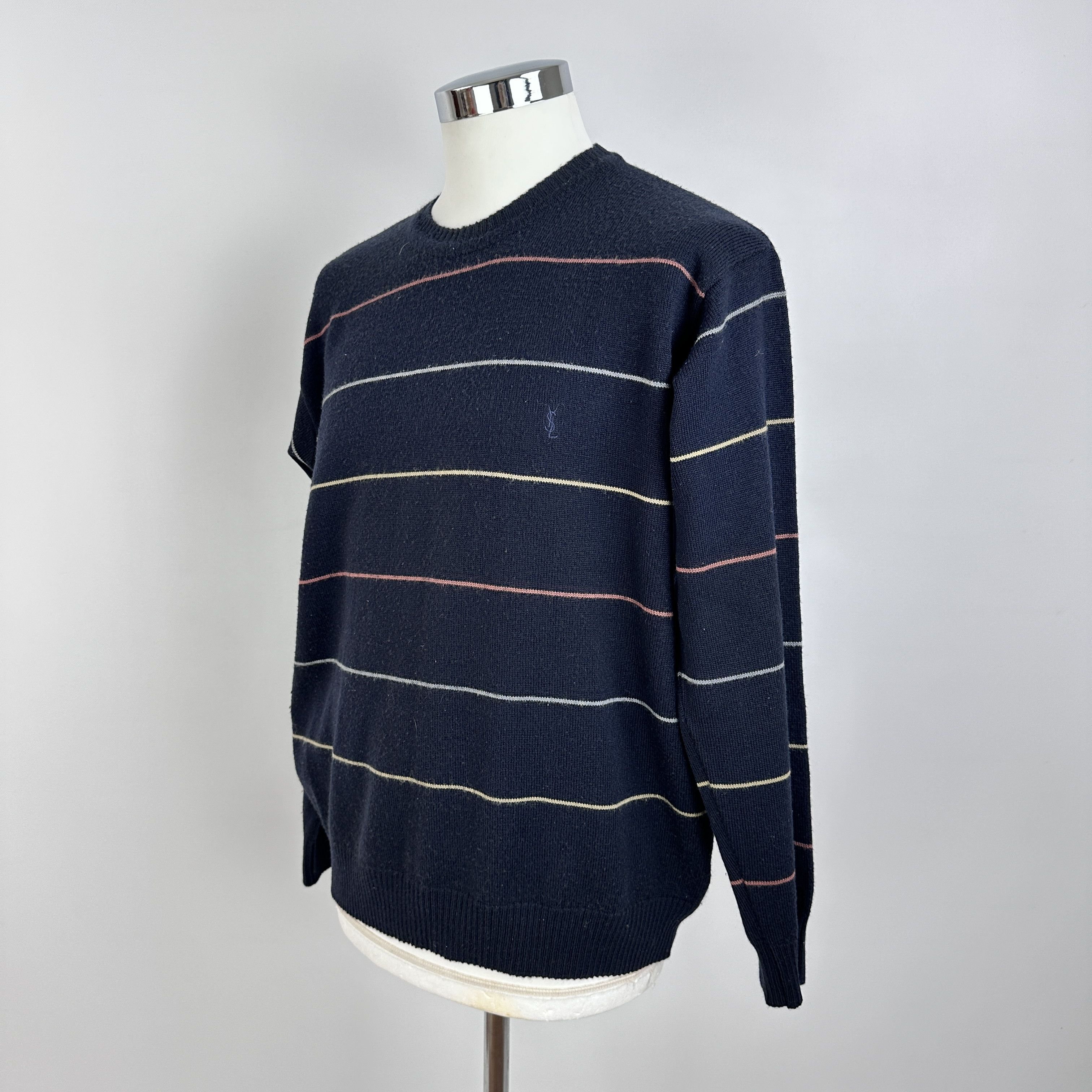 Yves Saint Laurent Maglione YVES SAINT LAURENT Righe Multi – L Size US L / EU 52-54 / 3 - 6 Thumbnail