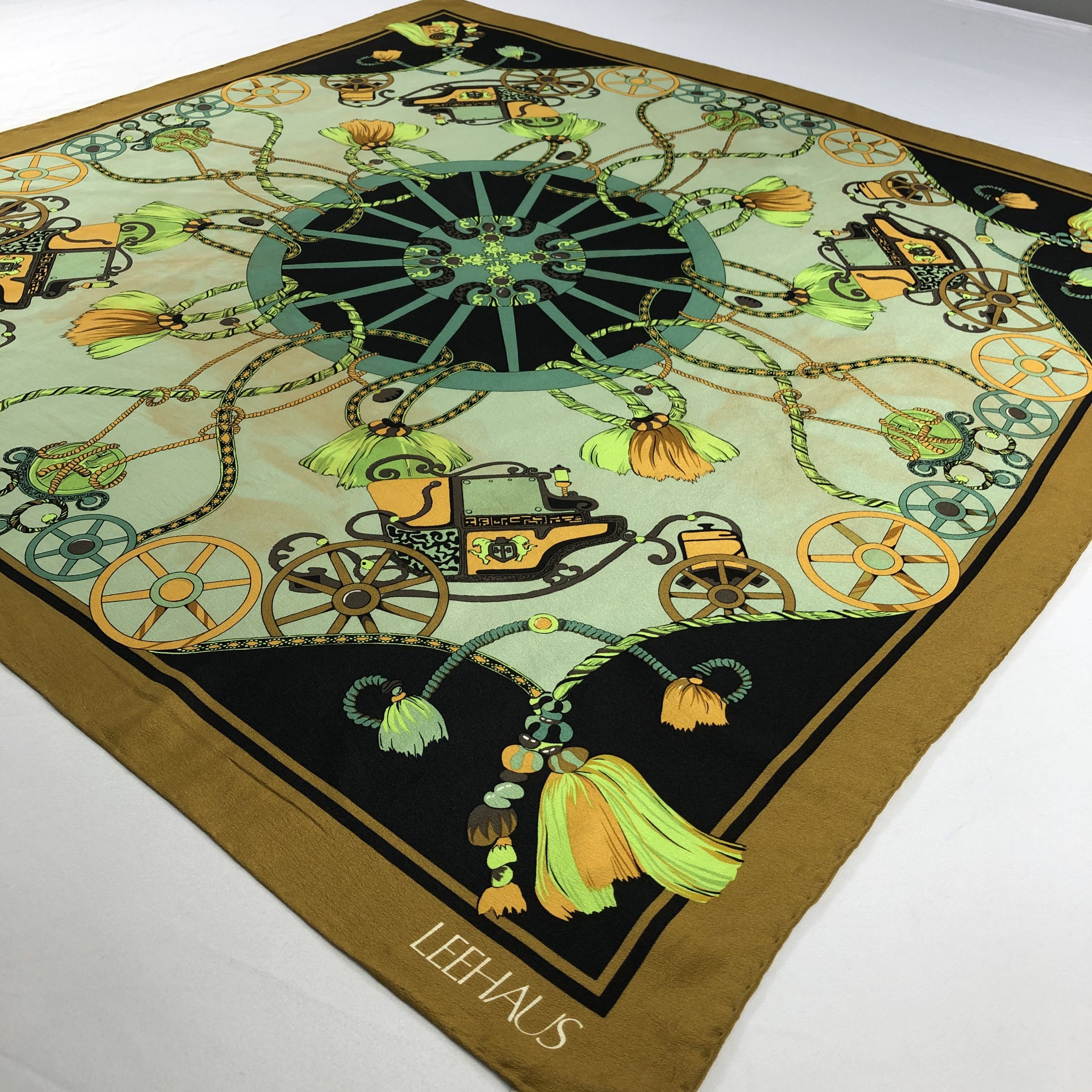 Vintage Vintage Leehaus Silk Scarf Size ONE SIZE - 3 Thumbnail