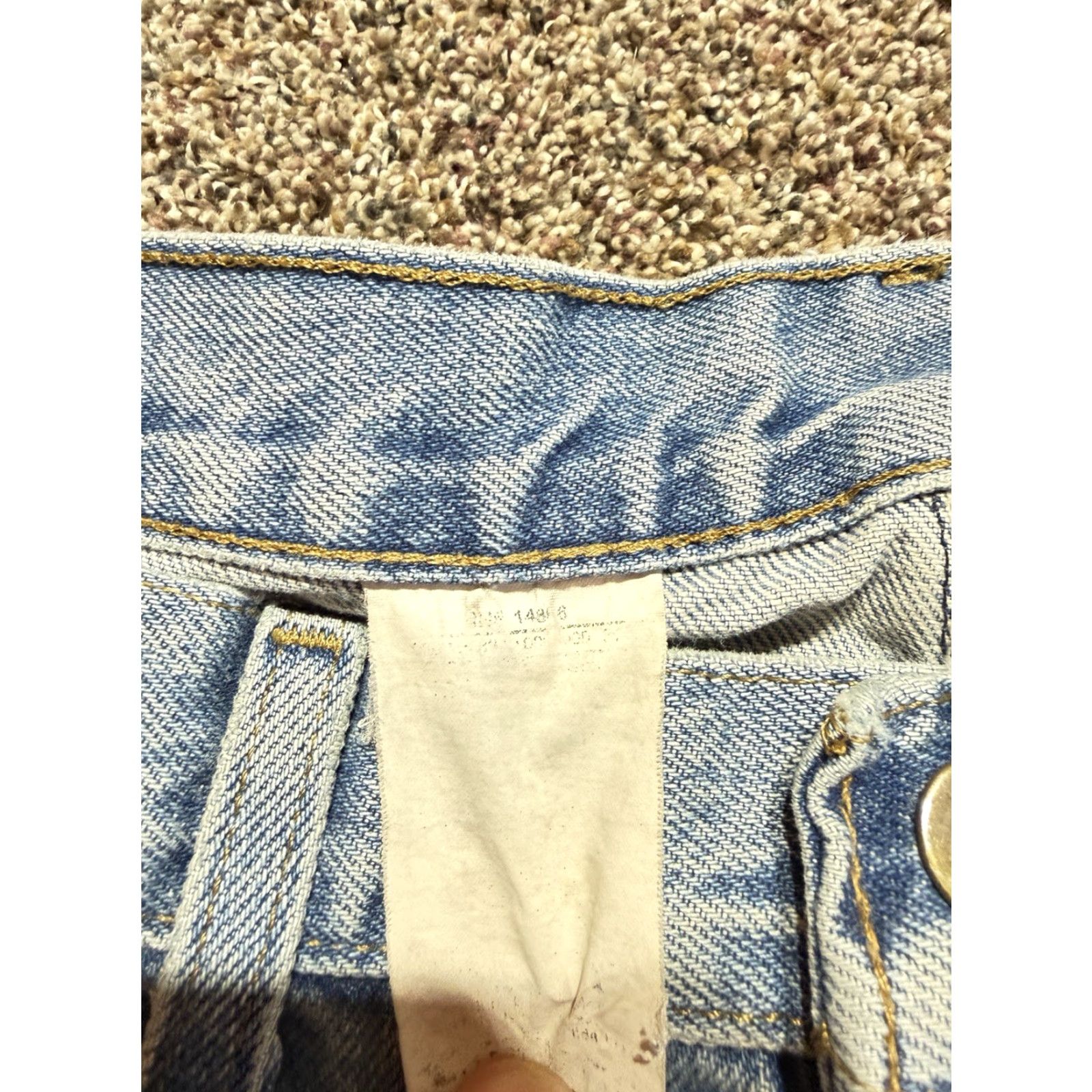 Carhartt Carhartt B460 Jeans Men Blue Denim 46x30 5-Pocket Relaxed Straight 46 30in Distressed Flaw Lot of 2 - Vintage: No Size US 30 / EU 46 - 7 Thumbnail