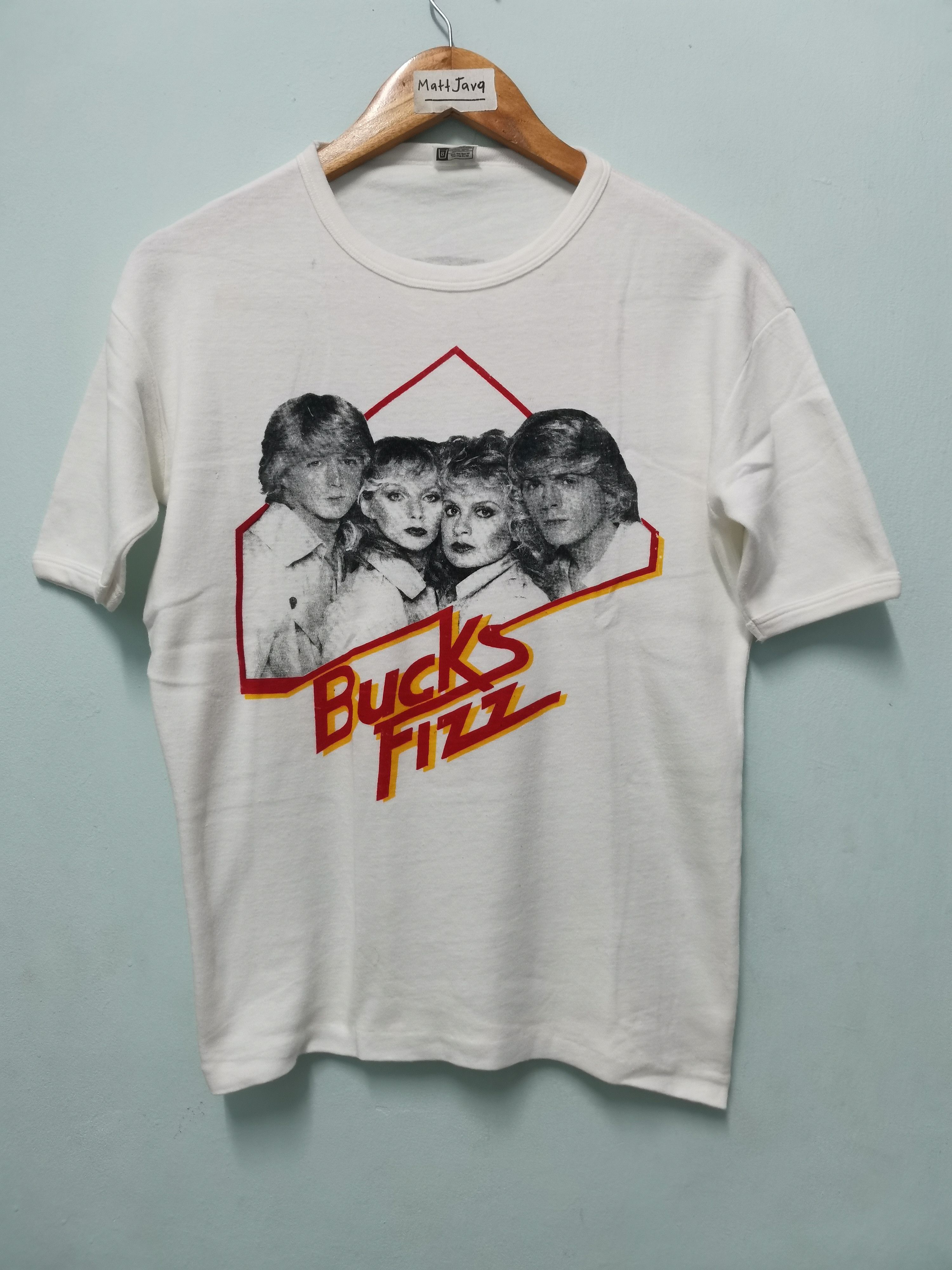 Band Tees Vintage Bucks Fizz Tour 83 Pop Rock Band Rare White Size US M / EU 48-50 / 2 - 1 Thumbnail