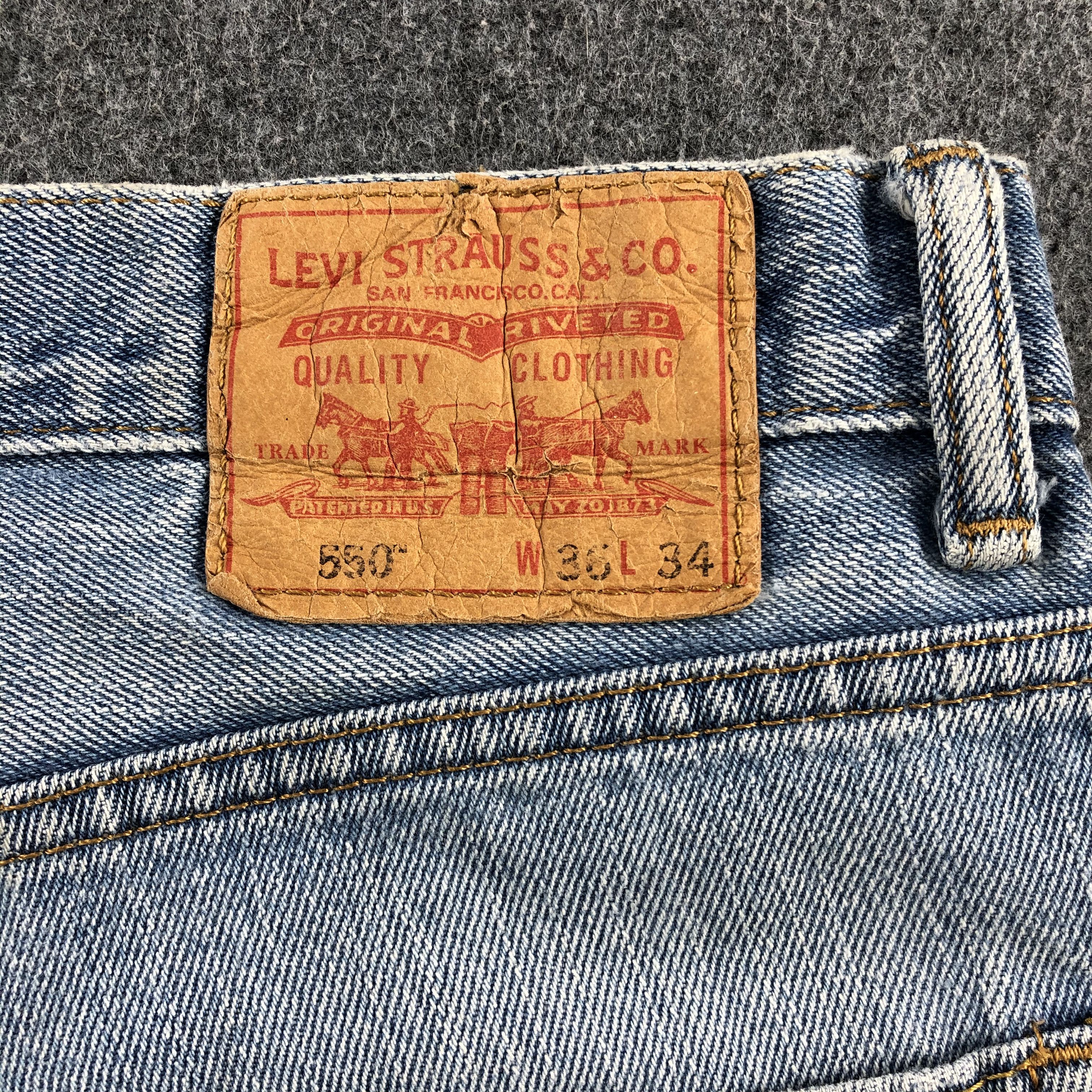 Levi's Vintage Light Wash Levis 550 Jeans-J1707 Size US 37 - 5 Thumbnail