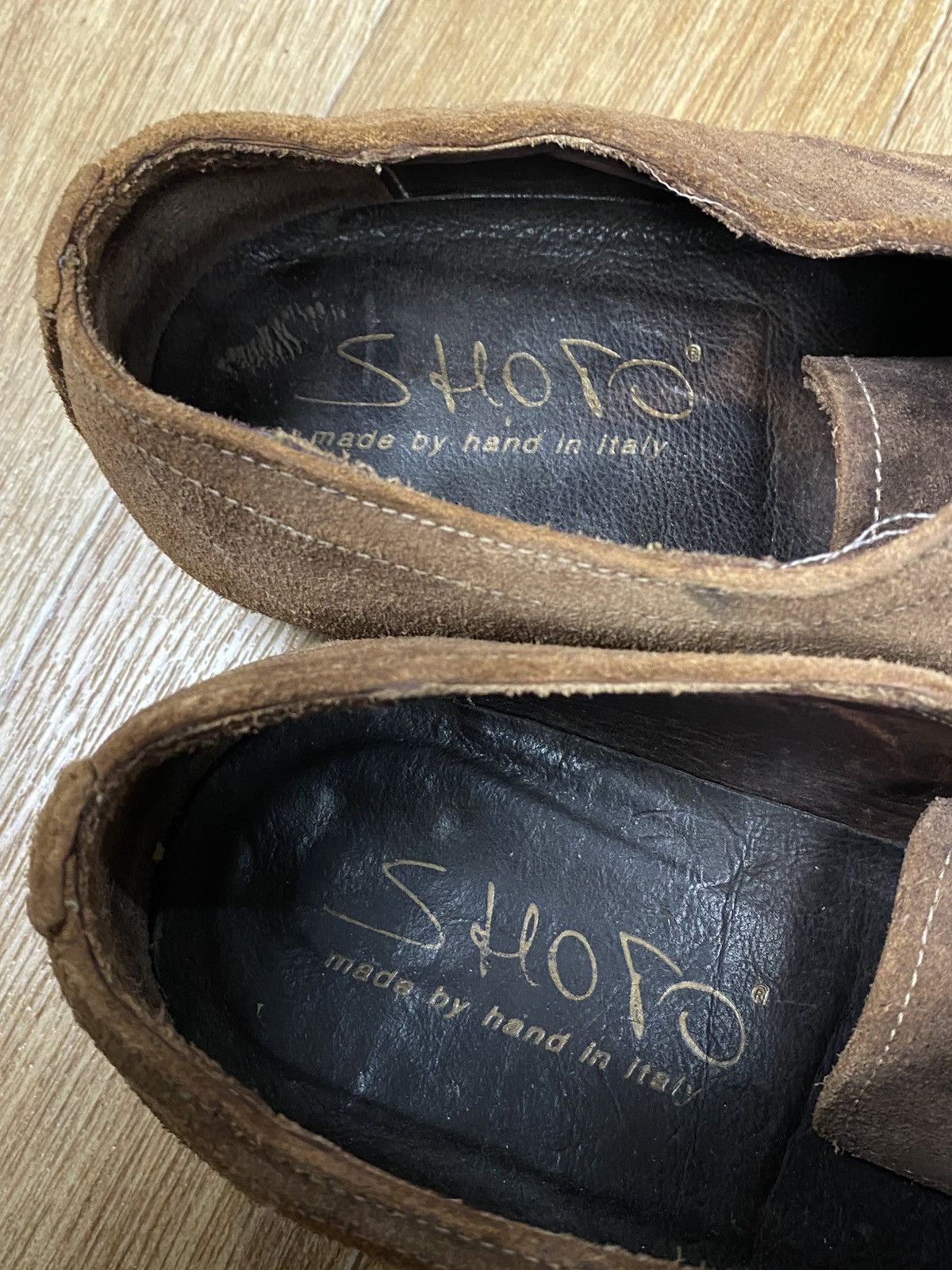 Japanese Brand × Shoto Shoto Avantgarde Plain Toe Brown Suede Shoes Size US 7 / EU 40 - 3 Thumbnail