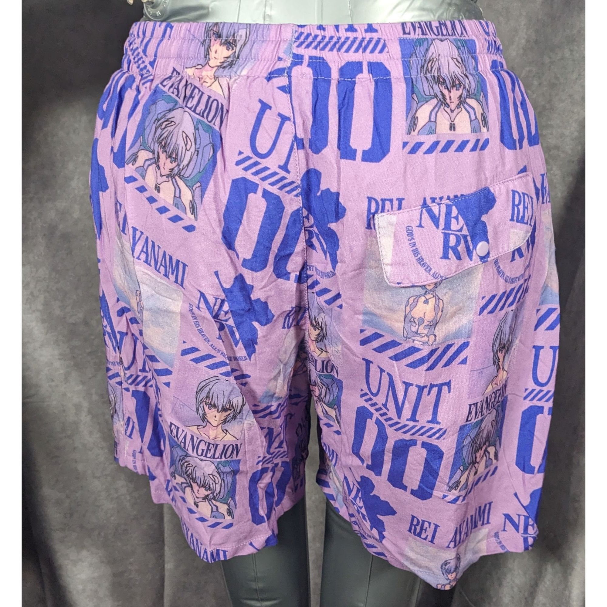 Other Evangelion Eva Unit Purple Shorts With Mesh Lining Size XS Size US 26 / EU 42 - 7 Thumbnail