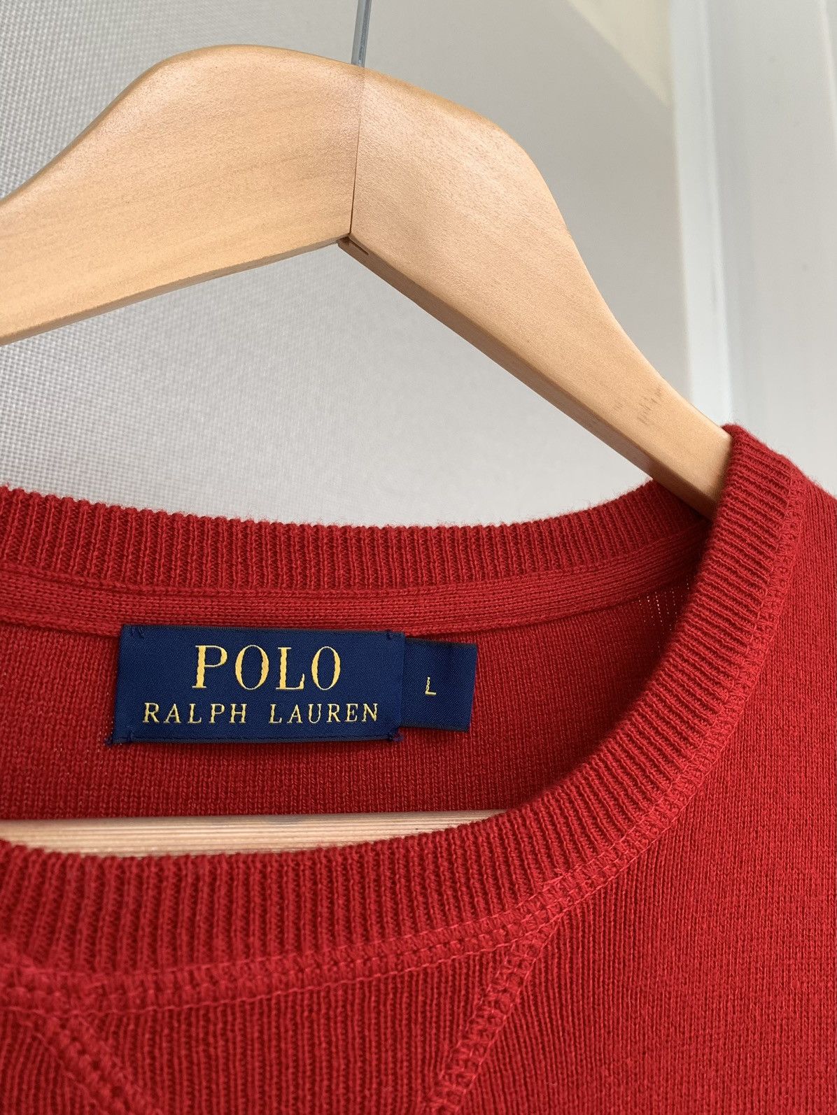 Polo Ralph Lauren Polo Ralph Lauren Sweatshirt Crew Neck Red Mens Size L Size US L / EU 52-54 / 3 - 5 Thumbnail