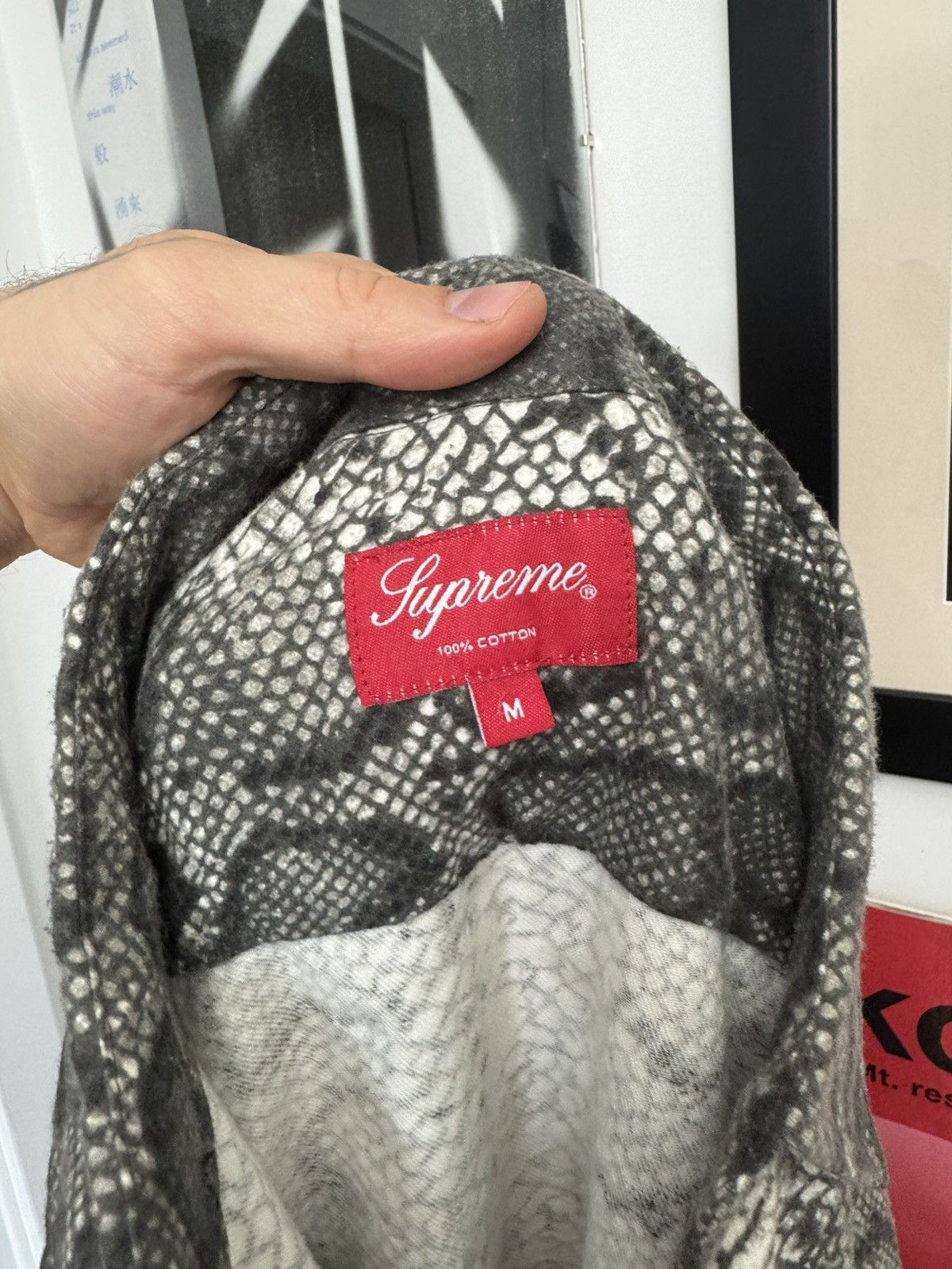 Supreme Supreme Snakeskin L/S Button Up Shirt Playboi Carti Rare Size US M / EU 48-50 / 2 - 4 Thumbnail