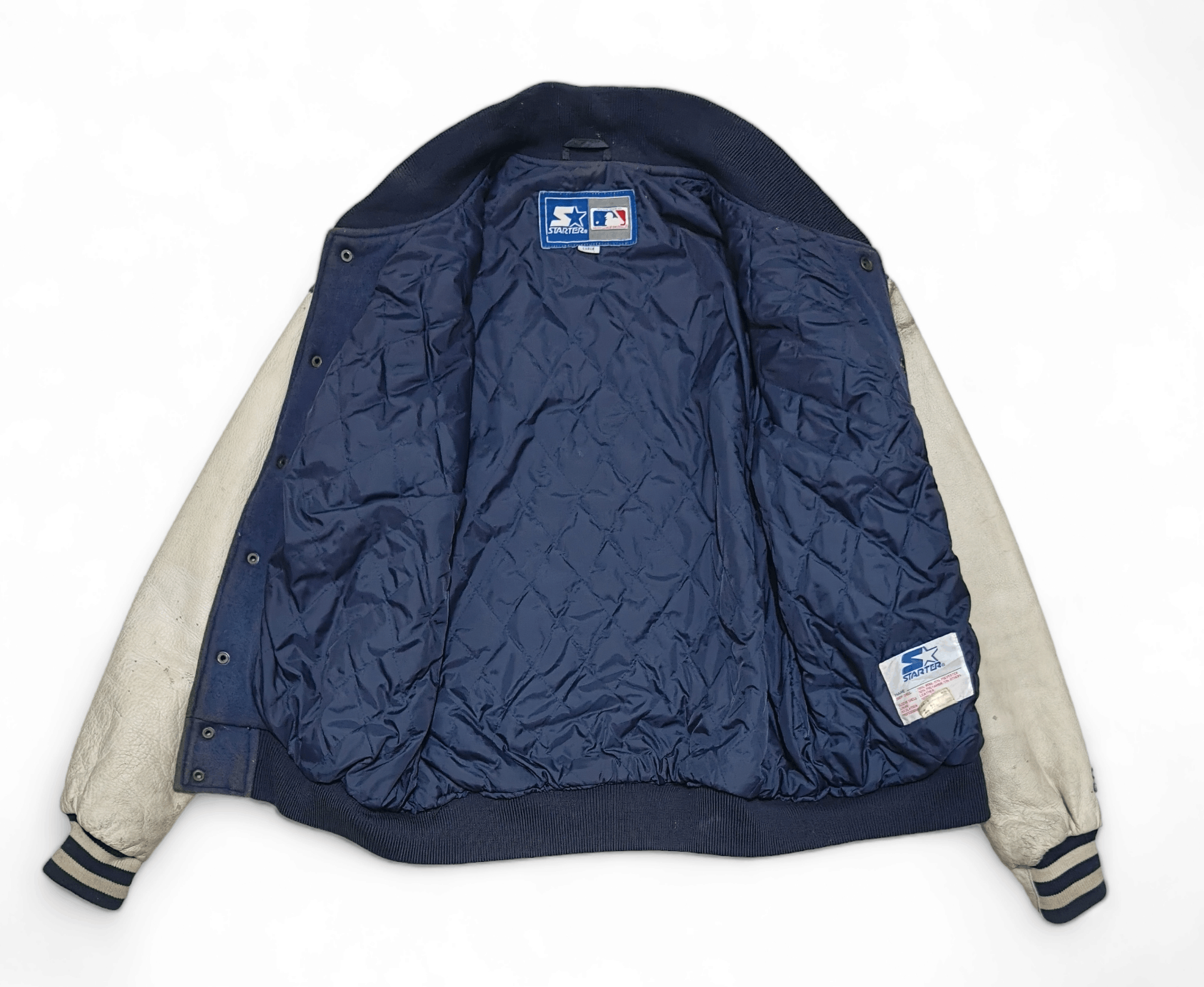New York Yankees Vintage Starter New York Yankees MLB Letterman Jacket Size US L / EU 52-54 / 3 - 3 Thumbnail
