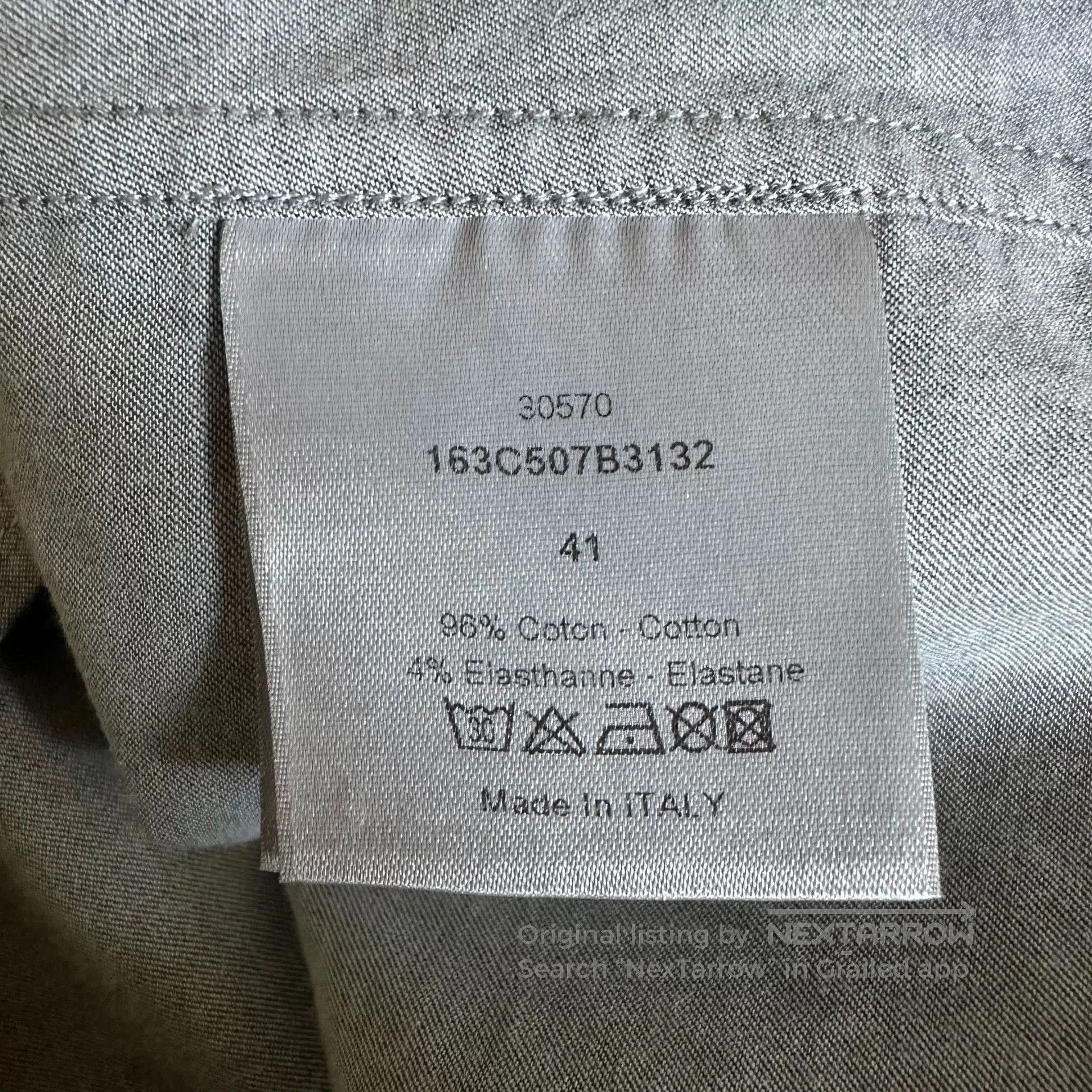 Dior Dior Light Gray Bee Shirt. Size US M / EU 48-50 / 2 - 6 Thumbnail