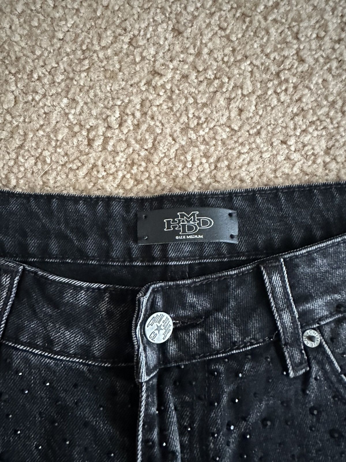 HMDD HMDD Black Crystal Billie Jean Shorts (C2G Jort) Size Medium Size US 32 / EU 48 - 3 Thumbnail