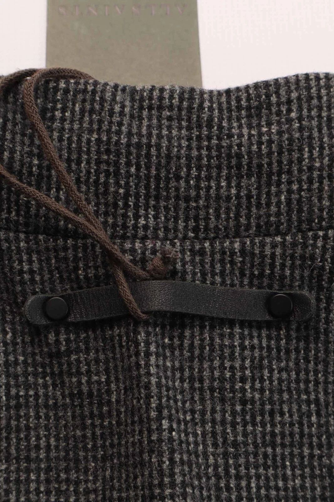 Allsaints Women's AllSaints Lorie Tula Wool Coat Leather Trim Grey S Size S / US 4 / IT 40 - 4 Thumbnail