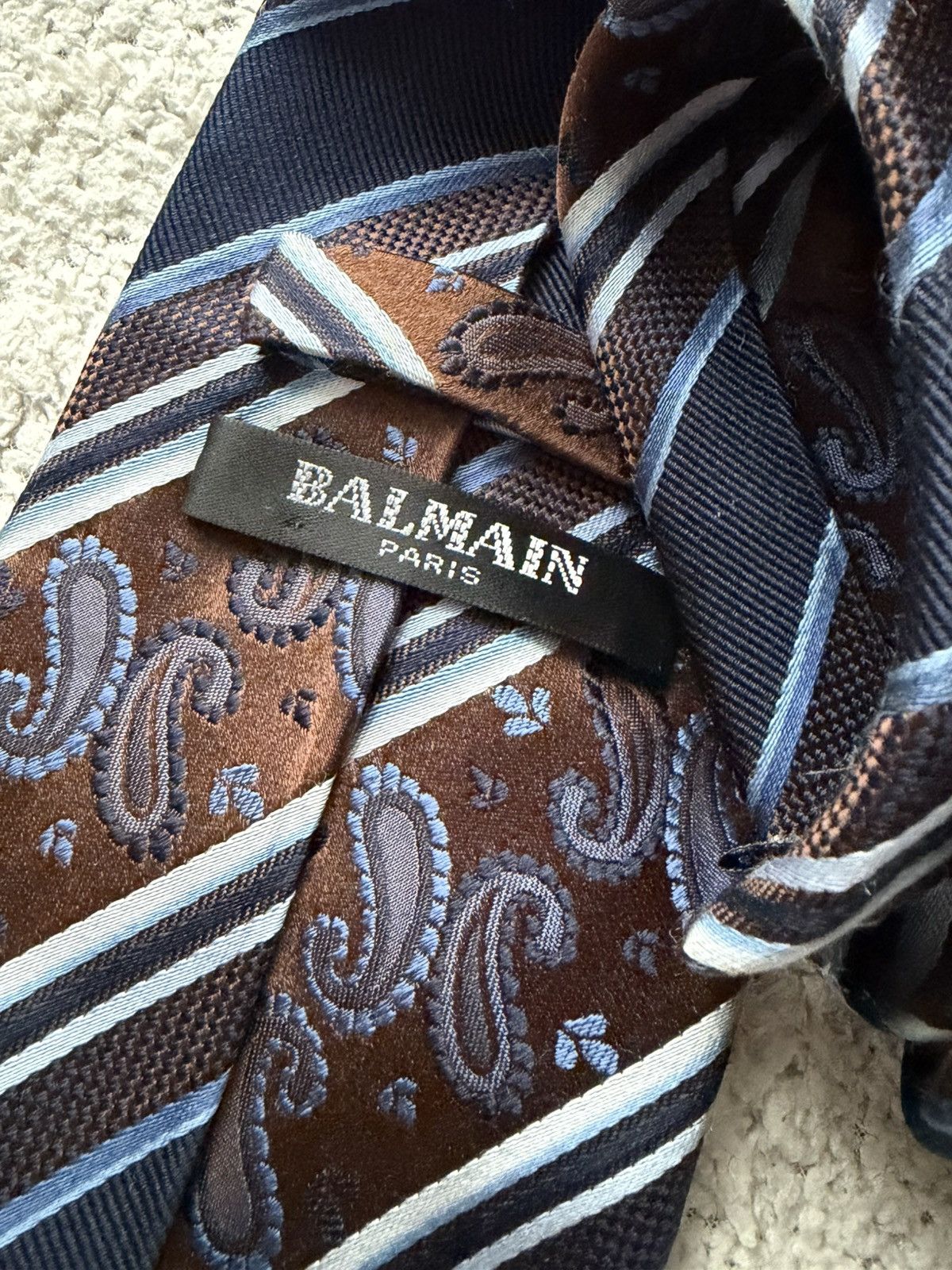 Balmain Vintage tie balmain paris silk Size ONE SIZE - 7 Thumbnail