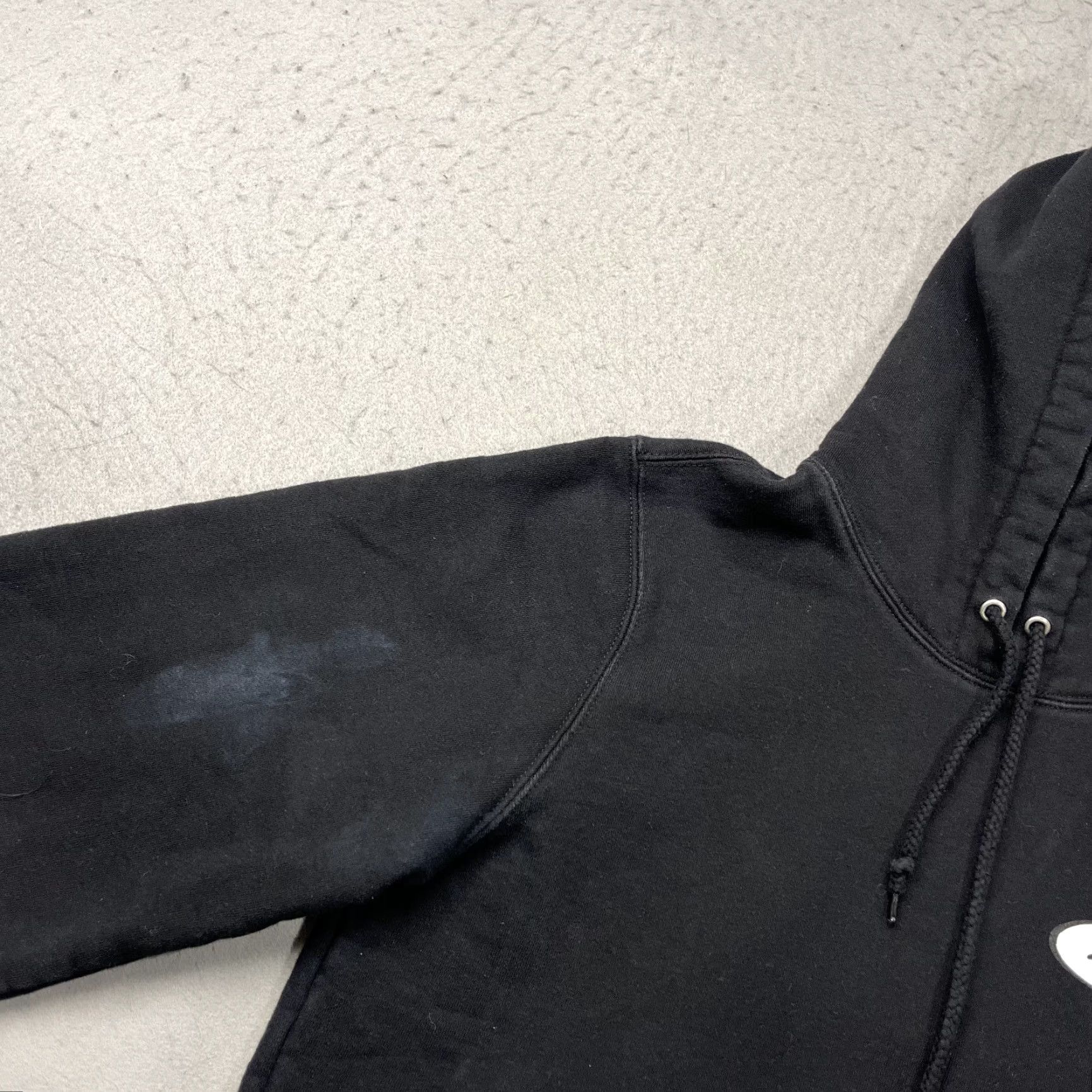 Vintage Stussy Hoodie Mens Medium Black Fleece Sweatshirt Pullover Hoodie Grunge Skateboard Pullover Sweatshirt (adjust to include only original words) Size US M / EU 48-50 / 2 - 4 Thumbnail
