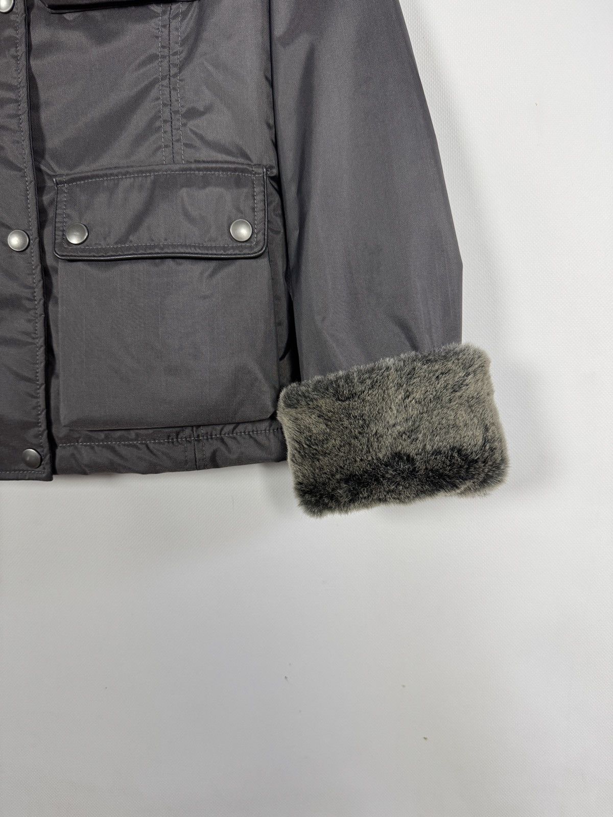 Belstaff Belstaff Faux Fur Trim Lined Biker Moto Nylon Jacket Size 12 Size M / US 6-8 / IT 42-44 - 5 Thumbnail