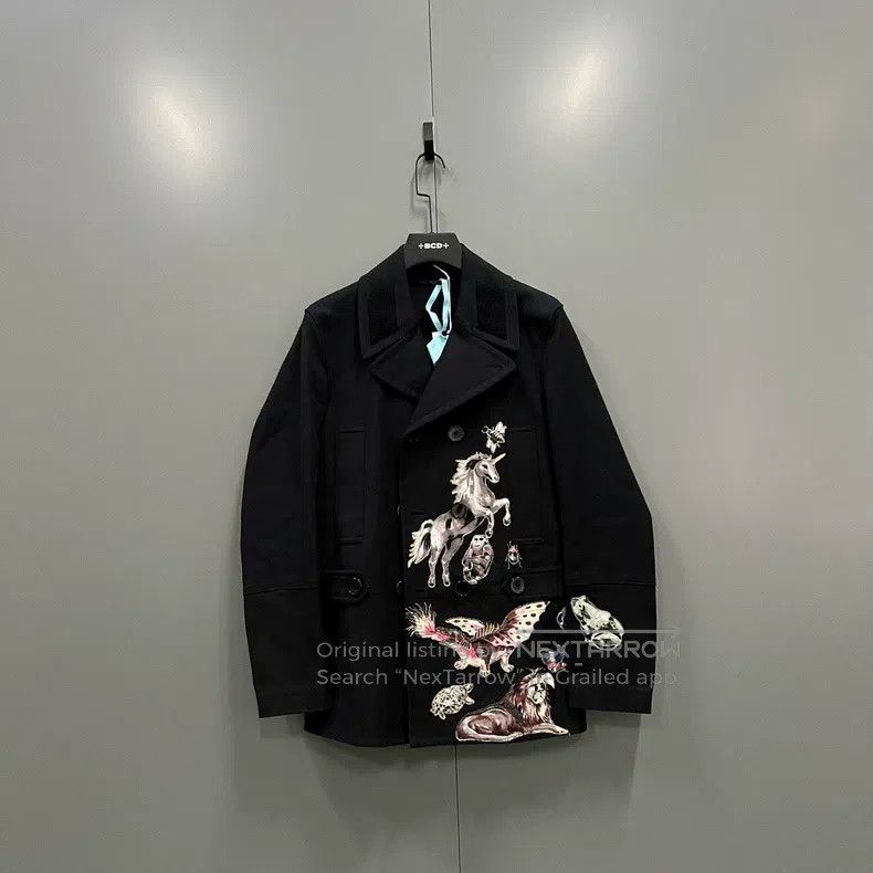 Valentino Valentino Jacket with animal embroidered lapels Size US M / EU 48-50 / 2 - 1 Thumbnail