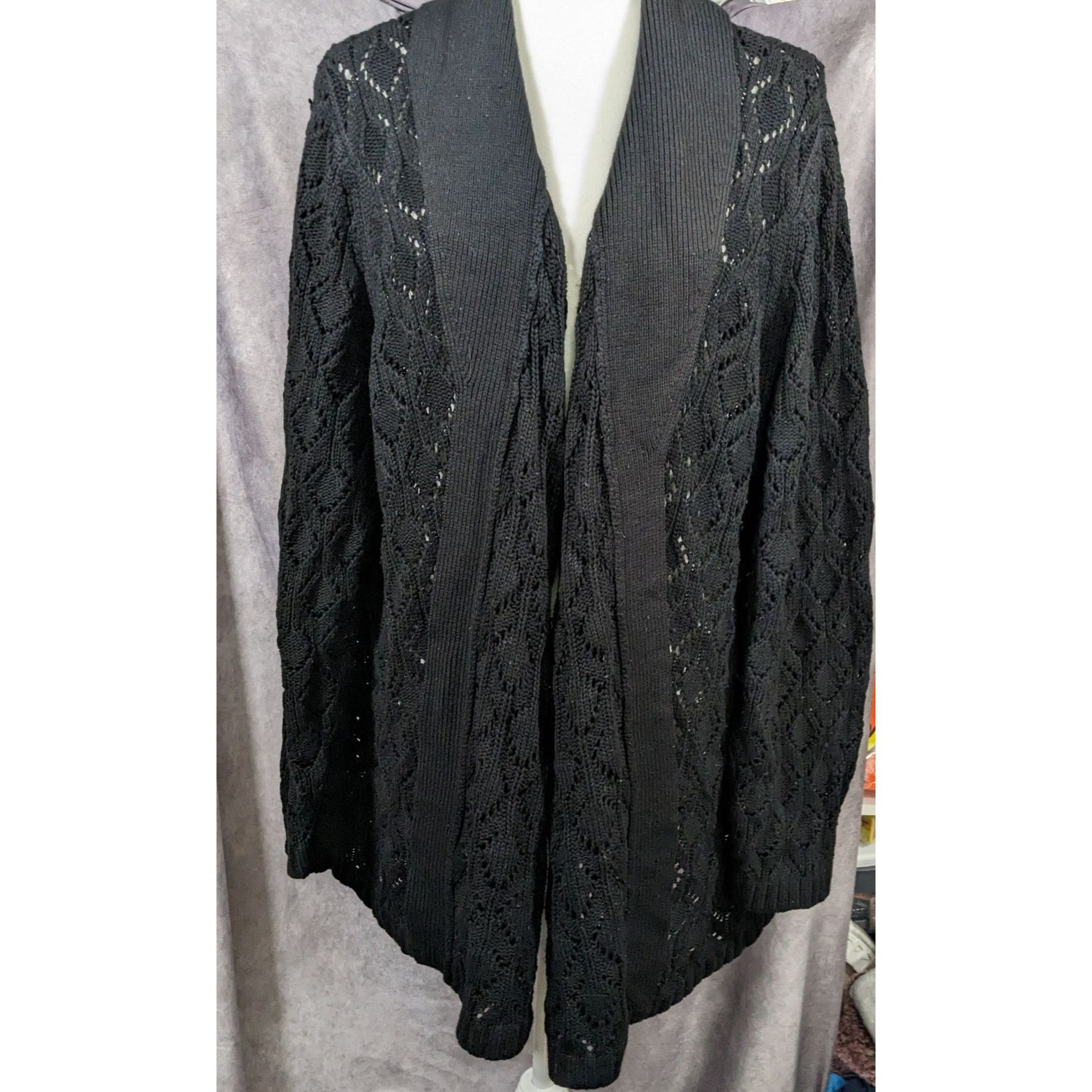 Other Versatile Black Cardigan by Venezia Jeans Clothing Co. Size 3XL / US 20-22 - 5 Thumbnail