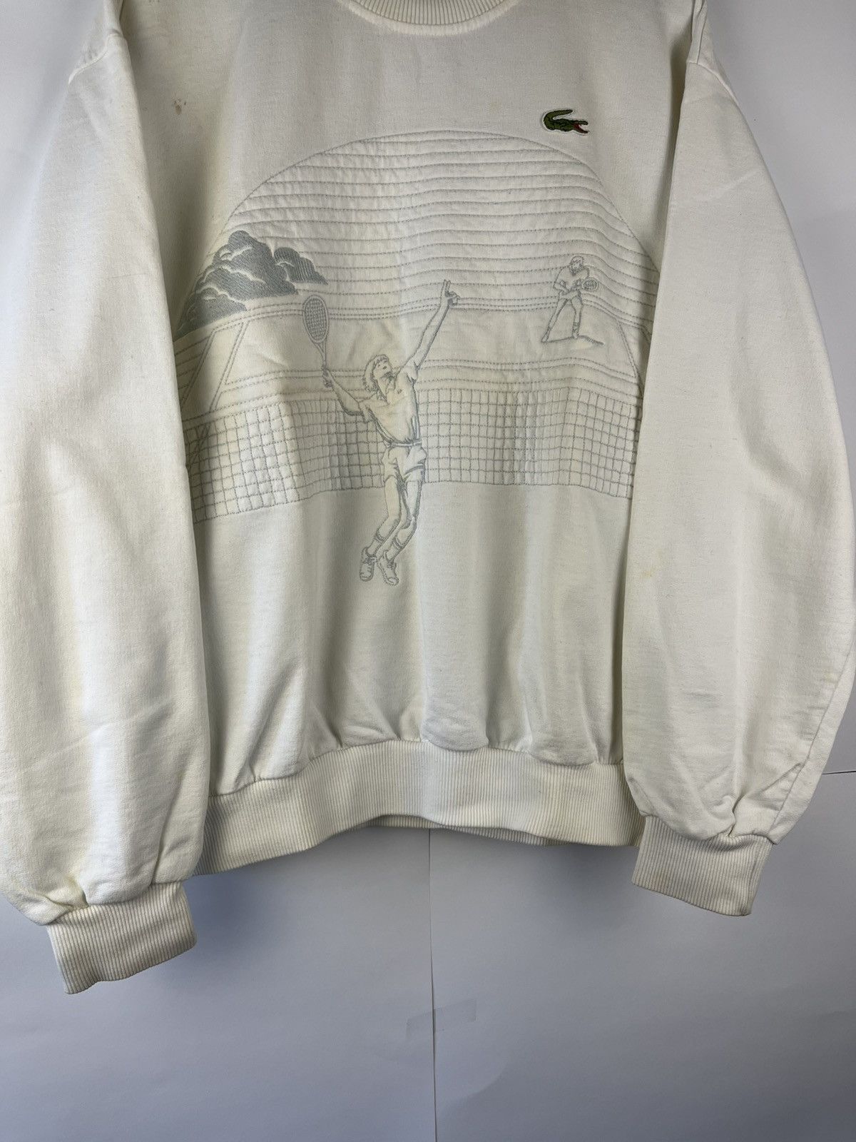 Lacoste Lacoste Rare 90's Tennis Graphic Sweatshirt Made in France Size US L / EU 52-54 / 3 - 4 Thumbnail