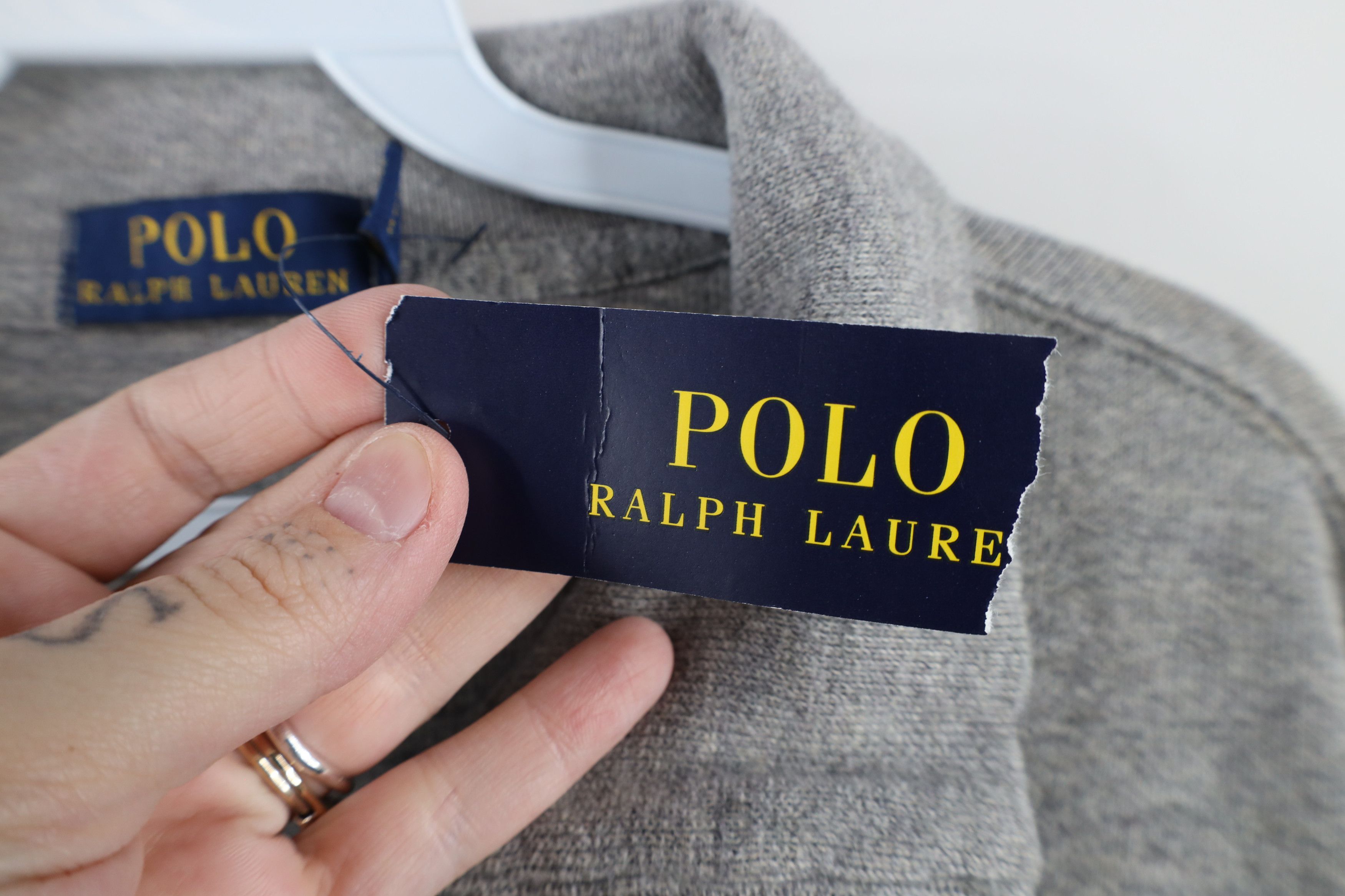 Ralph Lauren × Vintage New Ralph Lauren Ribbed Knit Half Zip Pullover Sweater Gray Size US XXL / EU 58 / 5 - 9 Thumbnail