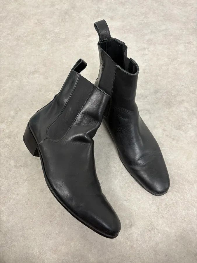 agnes b. Agnès b. Black Leather Chelsea Boots Size US 9 / EU 42 - 7 Thumbnail