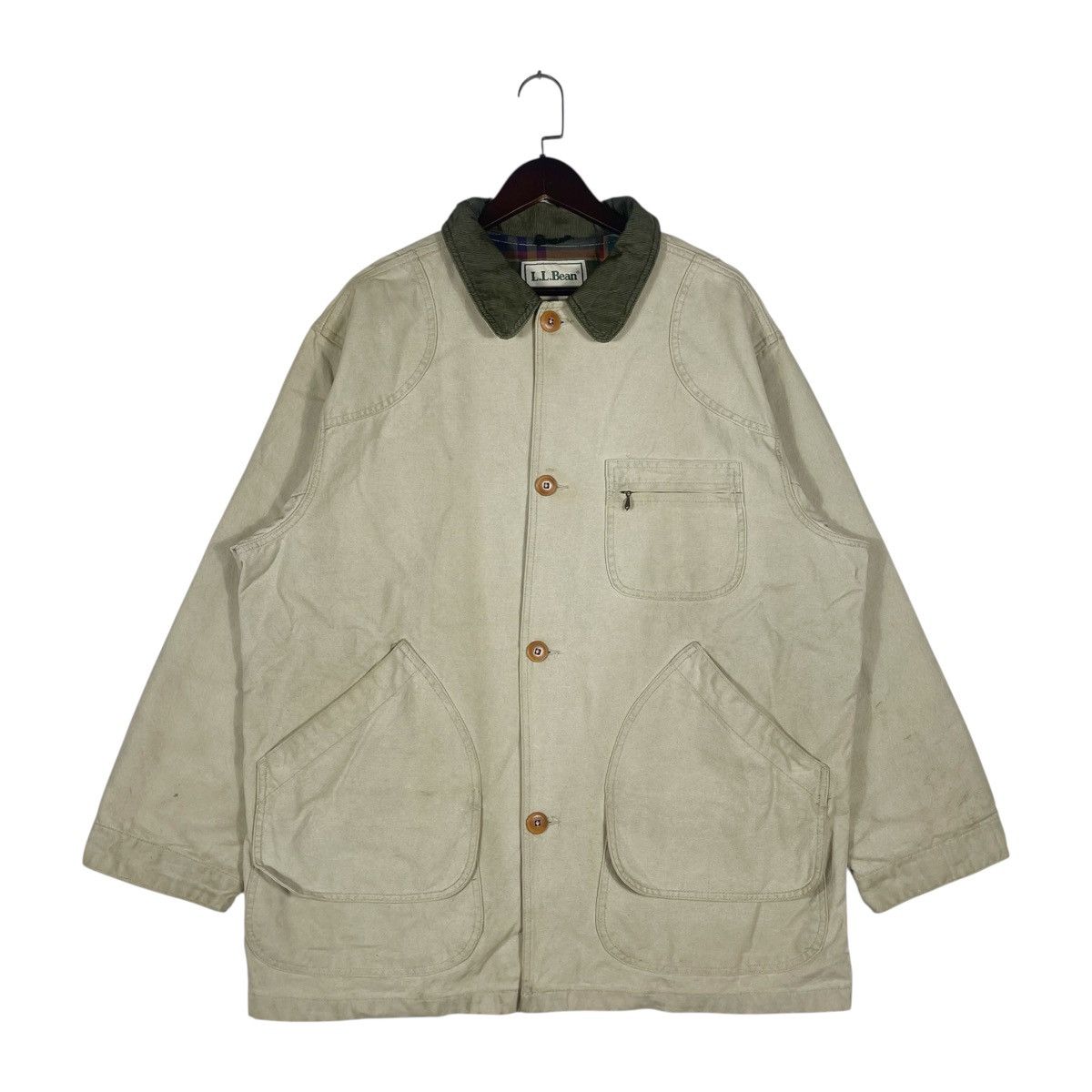L.L. Bean Vintage L.L. Bean Field Coat Barn Jacket Heavy Cotton Canvas Size US XL / EU 56 / 4 - 1 Thumbnail