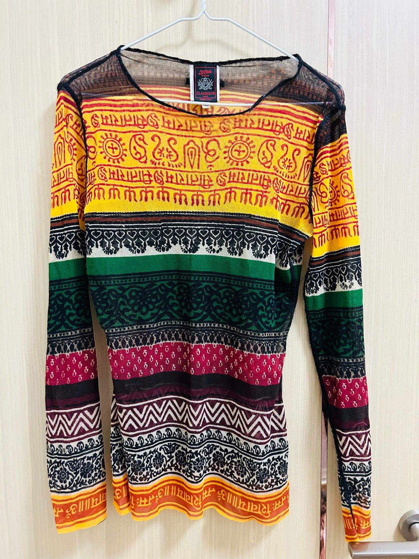 Jean Paul Gaultier Abstract pattern coat