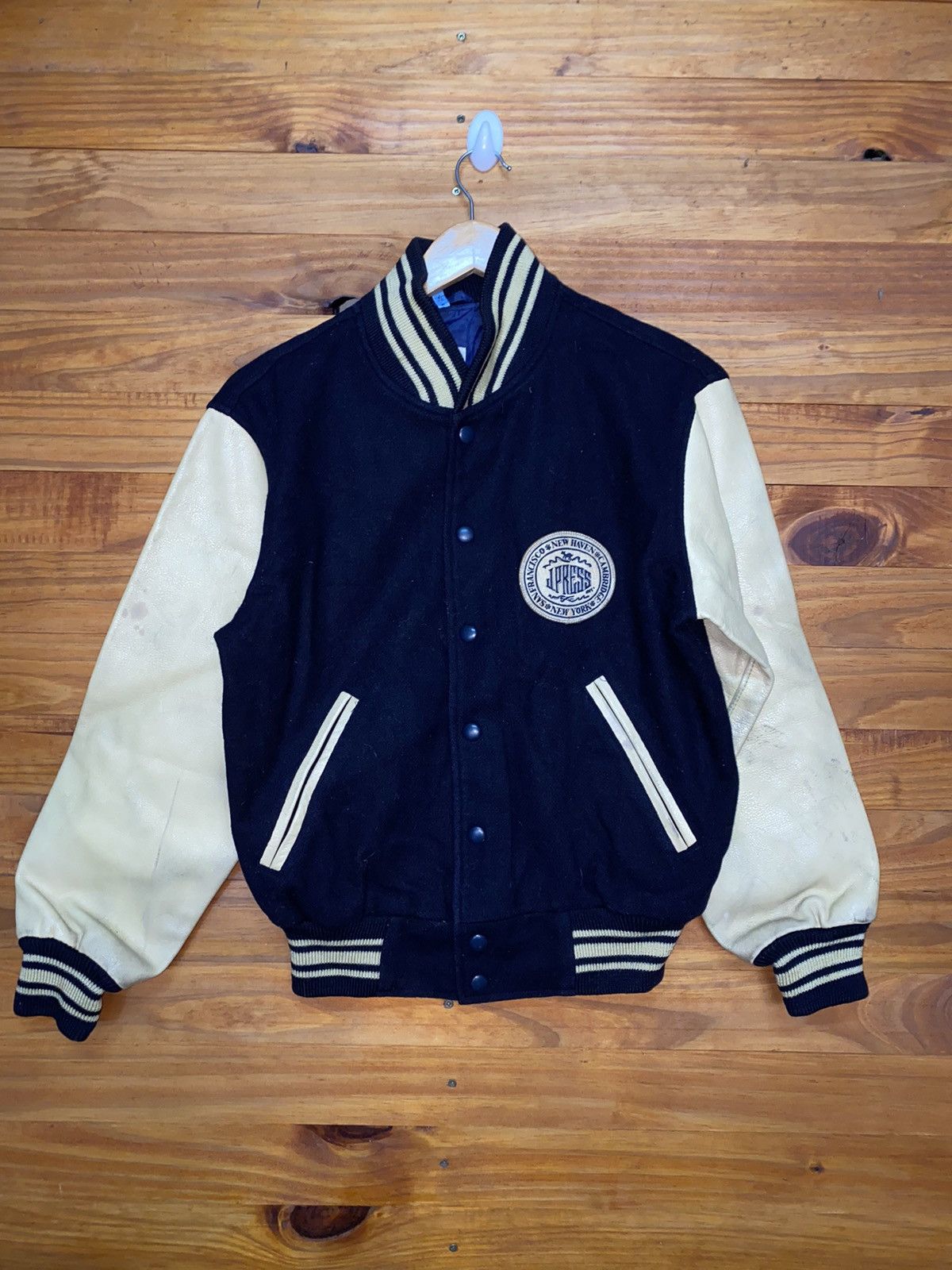 image of J Press x J Press York Street Vintage 80's Stadium Varsity Jacket, Men's (Size Small)