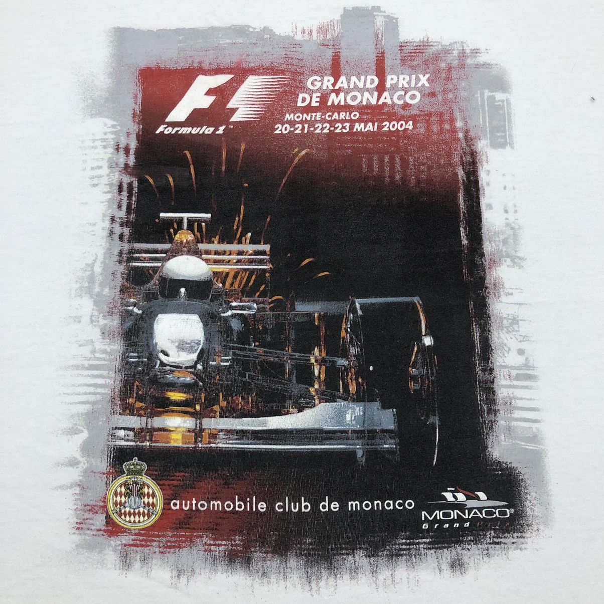 Formula 1 × Vintage Rare‼️🔥Vintage Formula 1 Grand Prix De Monaco T-Shirt Size US M / EU 48-50 / 2 - 7 Thumbnail