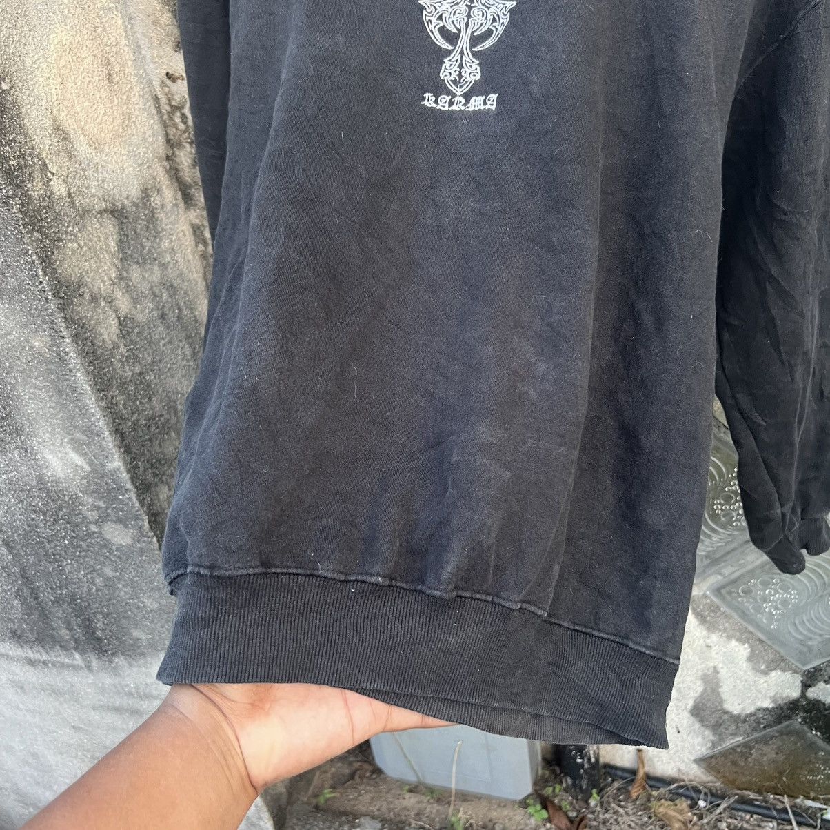 Japanese Brand “y2k style” KARMA TRIBAL TATTOO DISTRESS CREWNECK Size US L / EU 52-54 / 3 - 16 Thumbnail