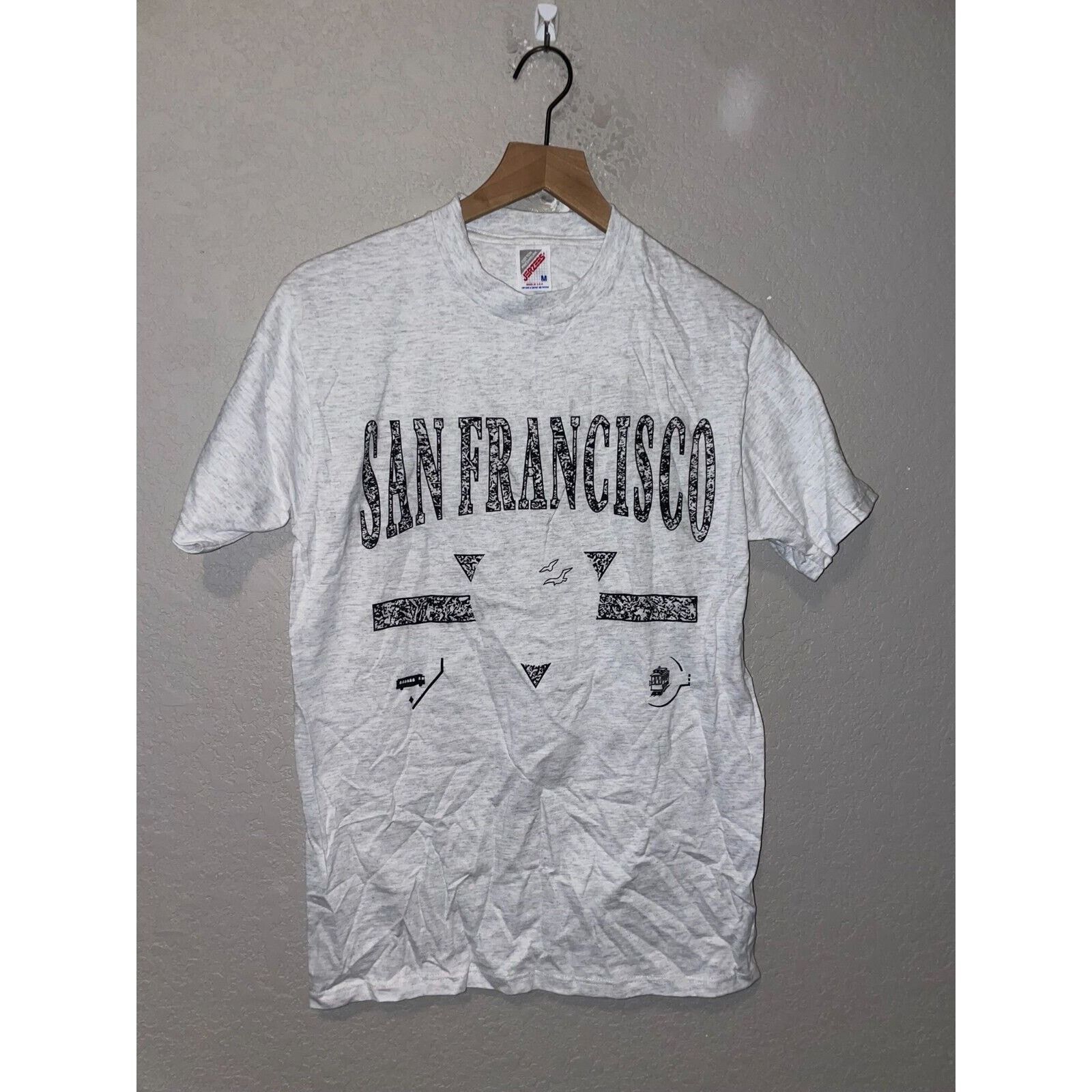 Jerzees Vintage San Fran Francisco Shirt Gray Tee Test Print VTG M Size US M / EU 48-50 / 2 - 1 Thumbnail